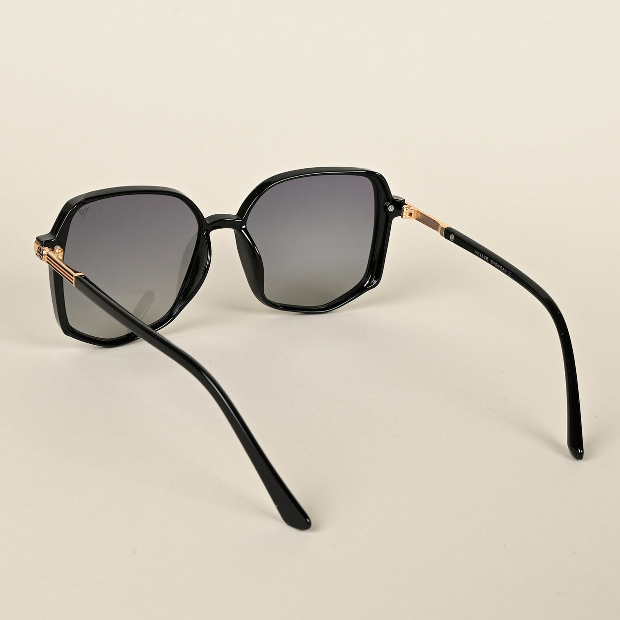 Voyage Black Square Polarized Sunglasses for Women (8208PMG4249)