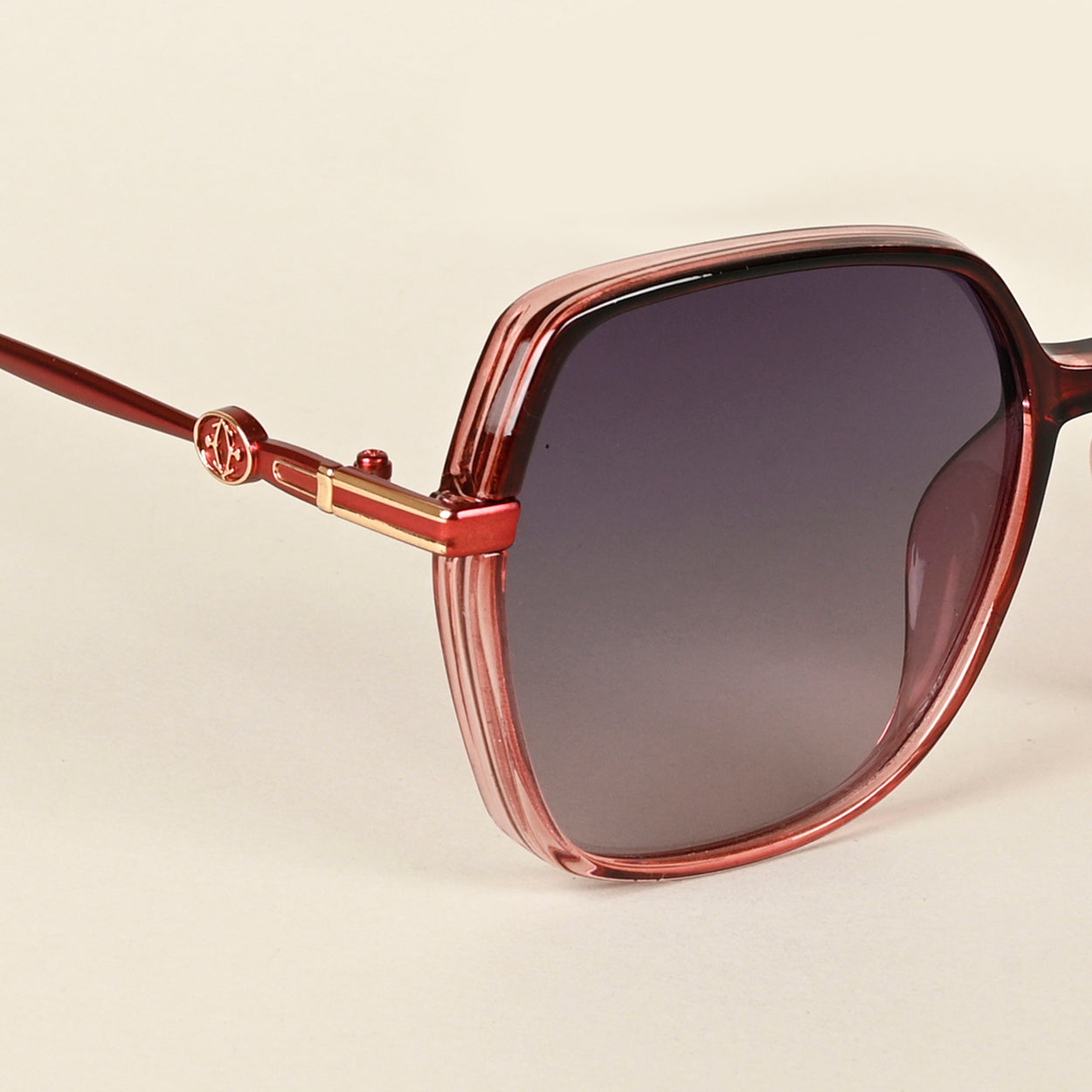 Voyage Grey Oversize Polarized Sunglasses for Women (8240PMG4345)