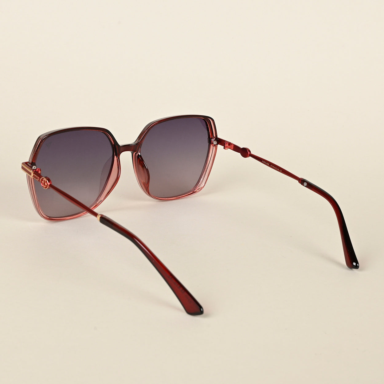 Voyage Grey Oversize Polarized Sunglasses for Women (8240PMG4345)