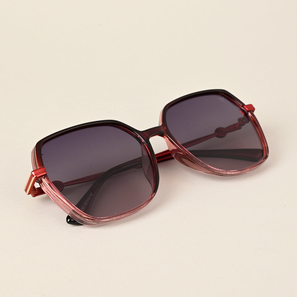 Voyage Grey Oversize Polarized Sunglasses for Women (8240PMG4345)