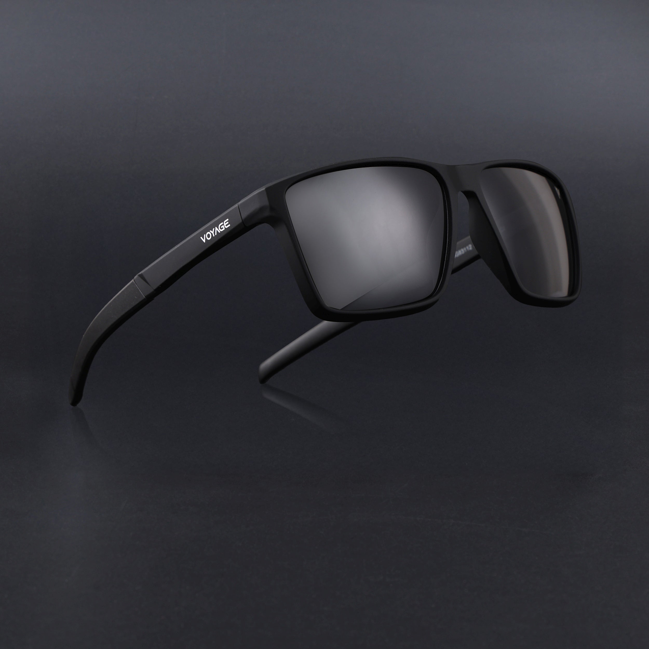 Wayfarer Polarized Sunglasses | Black Lens | Black Frame - PMG6748