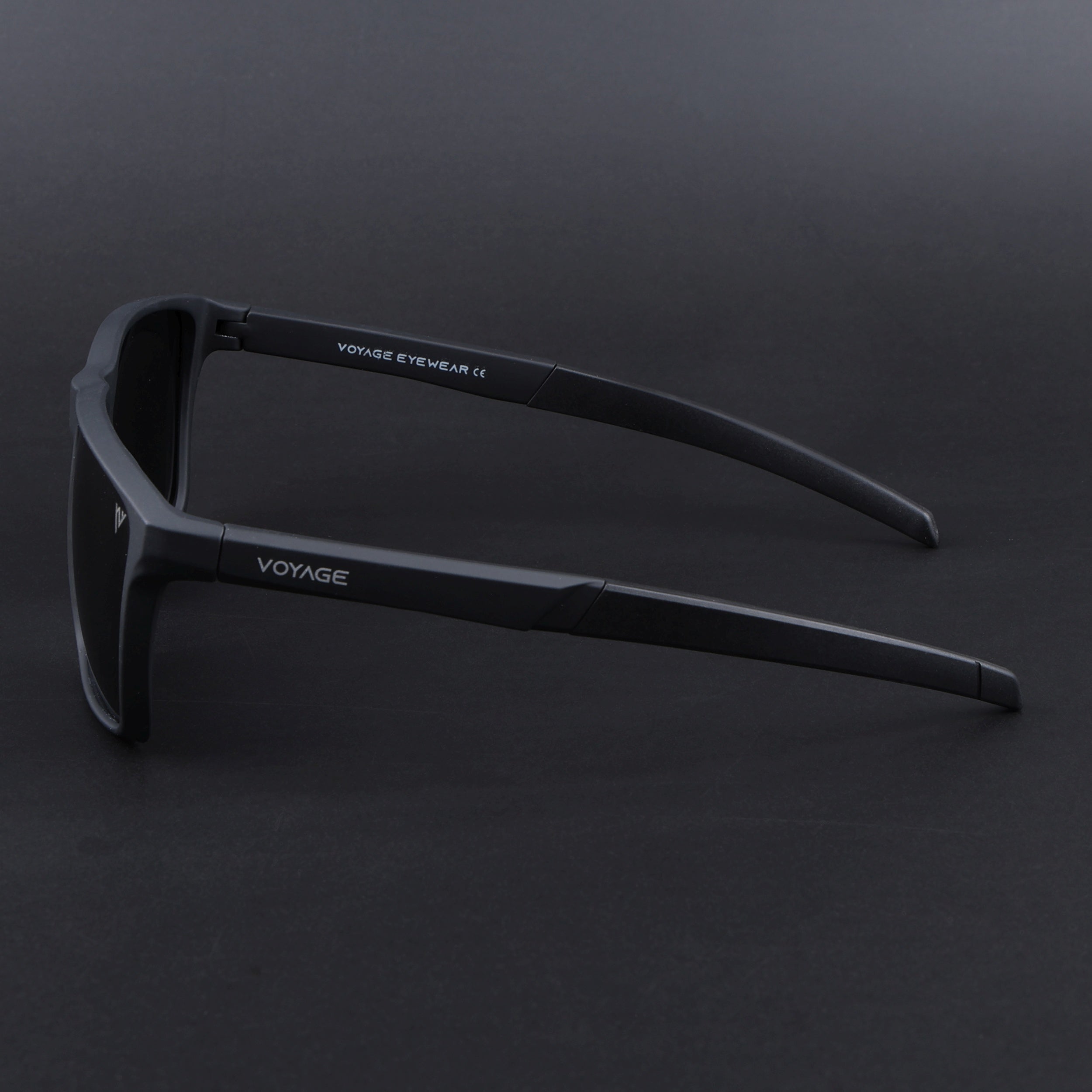 Wayfarer Polarized Sunglasses | Black Lens | Black Frame - PMG6748