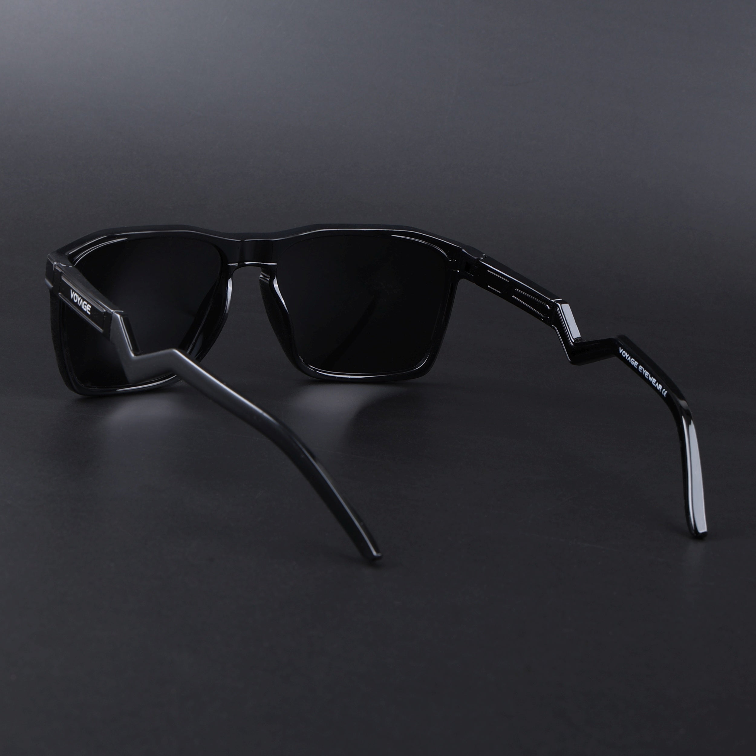 Radar 2.0 | Wayfarer Polarized Sunglasses Black Lens | Shine Black Frame - PMG6753
