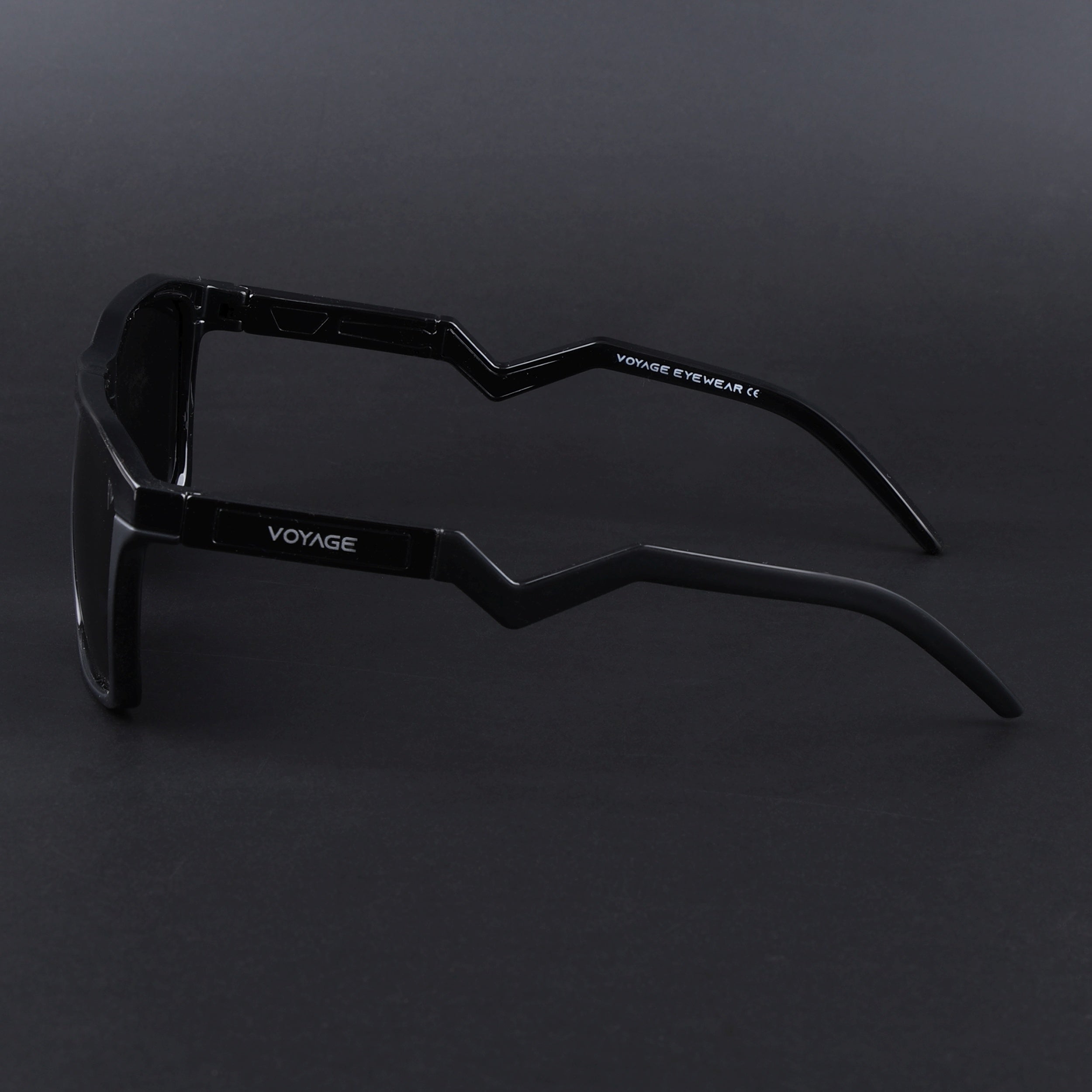 Radar 2.0 | Wayfarer Polarized Sunglasses Black Lens | Shine Black Frame - PMG6753