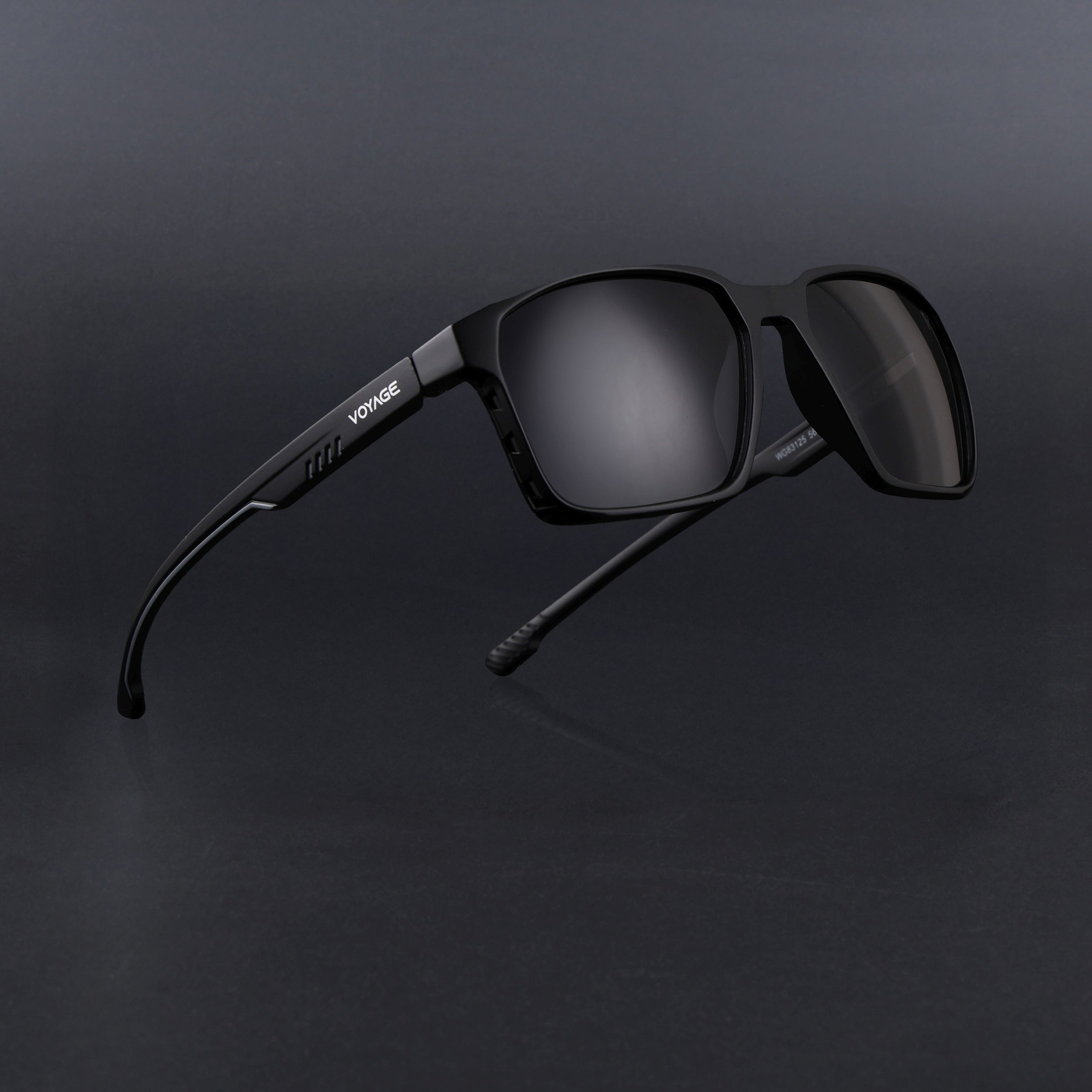Wayfarer Polarized Sunglasses | Black Lens | Black Frame - PMG6759