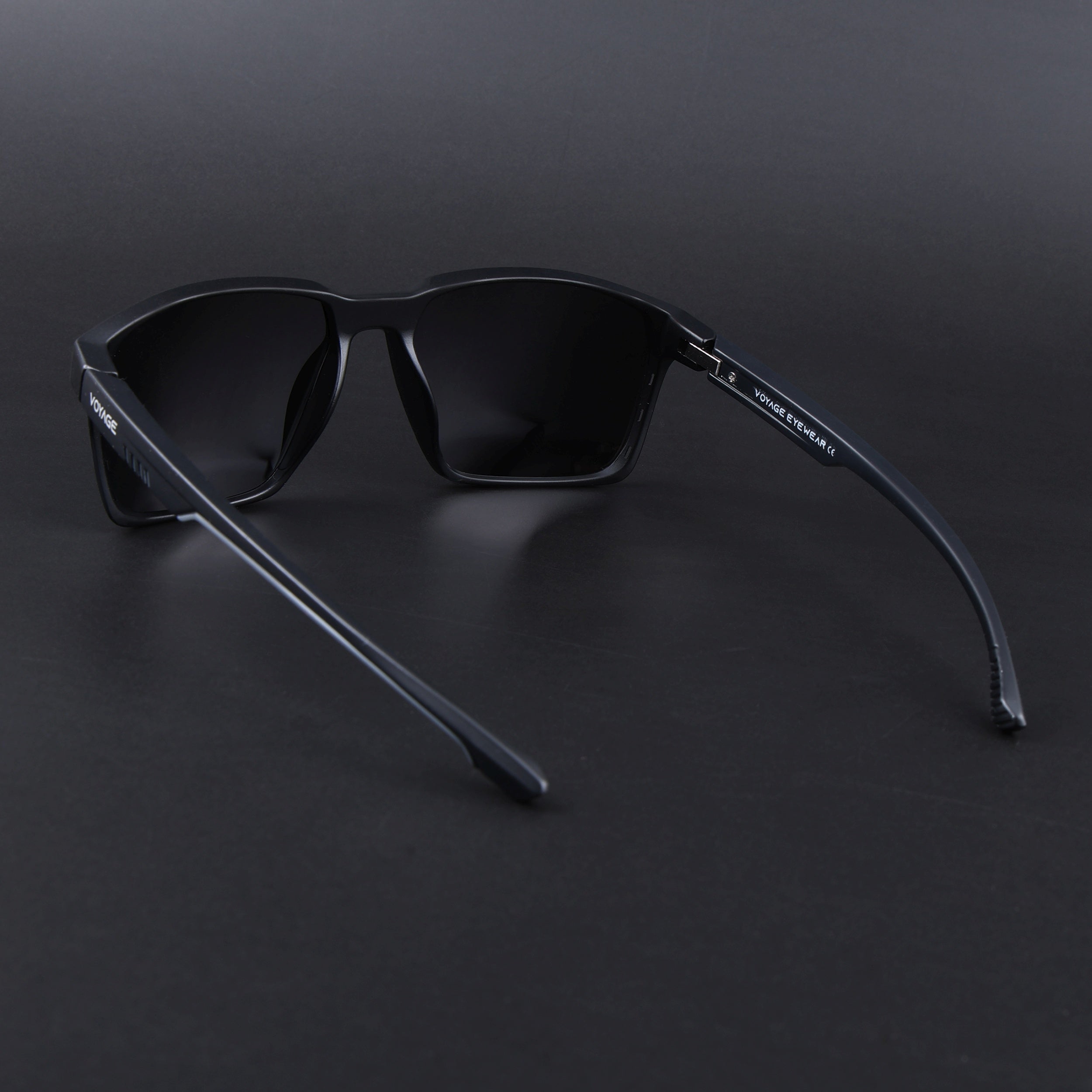 Wayfarer Polarized Sunglasses | Black Lens | Black Frame - PMG6759