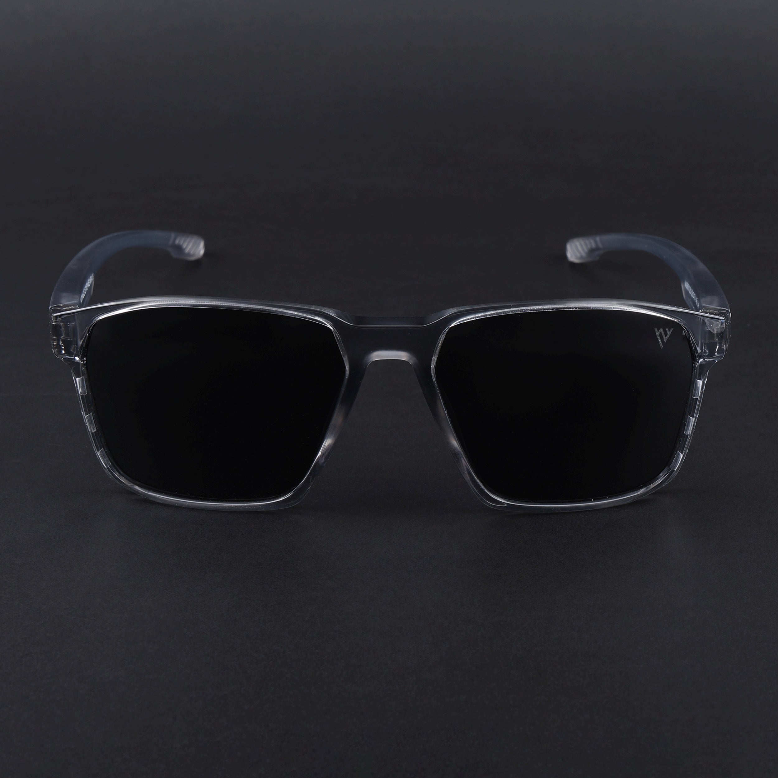 Wayfarer Polarized Sunglasses | Black Lens | Grey Frame - PMG6762