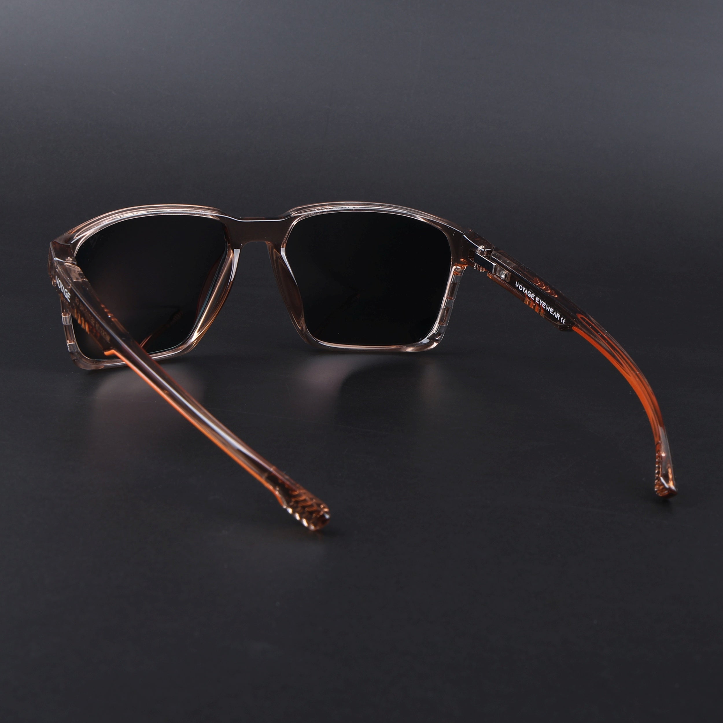 Wayfarer Polarized Sunglasses | Orange Lens | Brown Frame - PMG6764