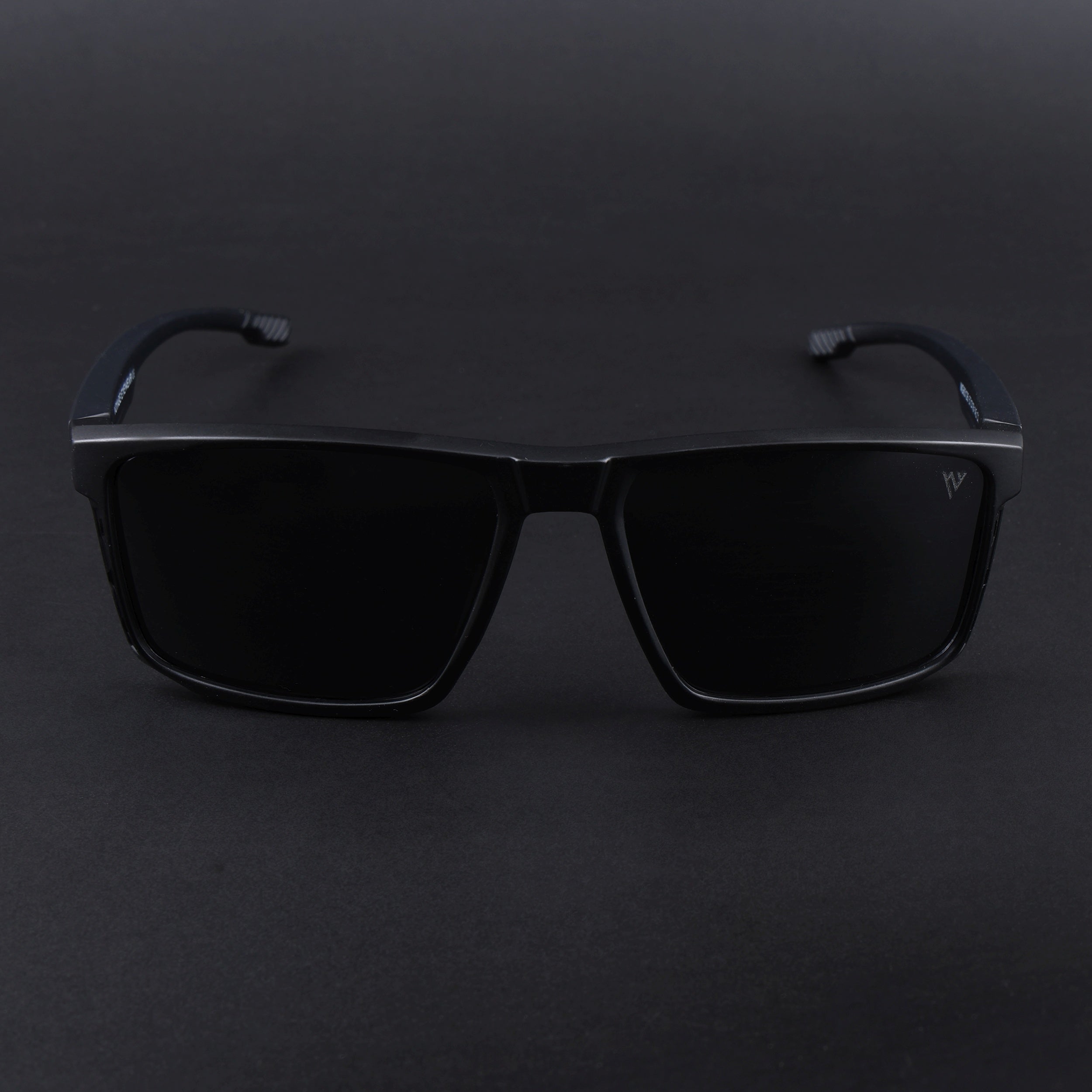 Wayfarer Polarized Sunglasses | Black Lens | Black Frame - PMG6765
