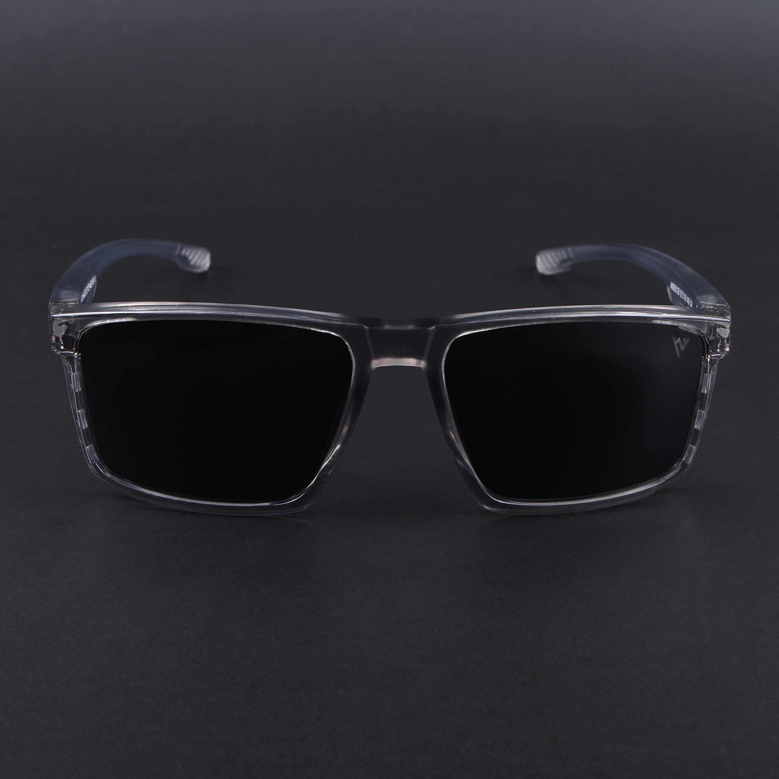 Wayfarer Polarized Sunglasses | Black Lens | Grey Frame - PMG6767