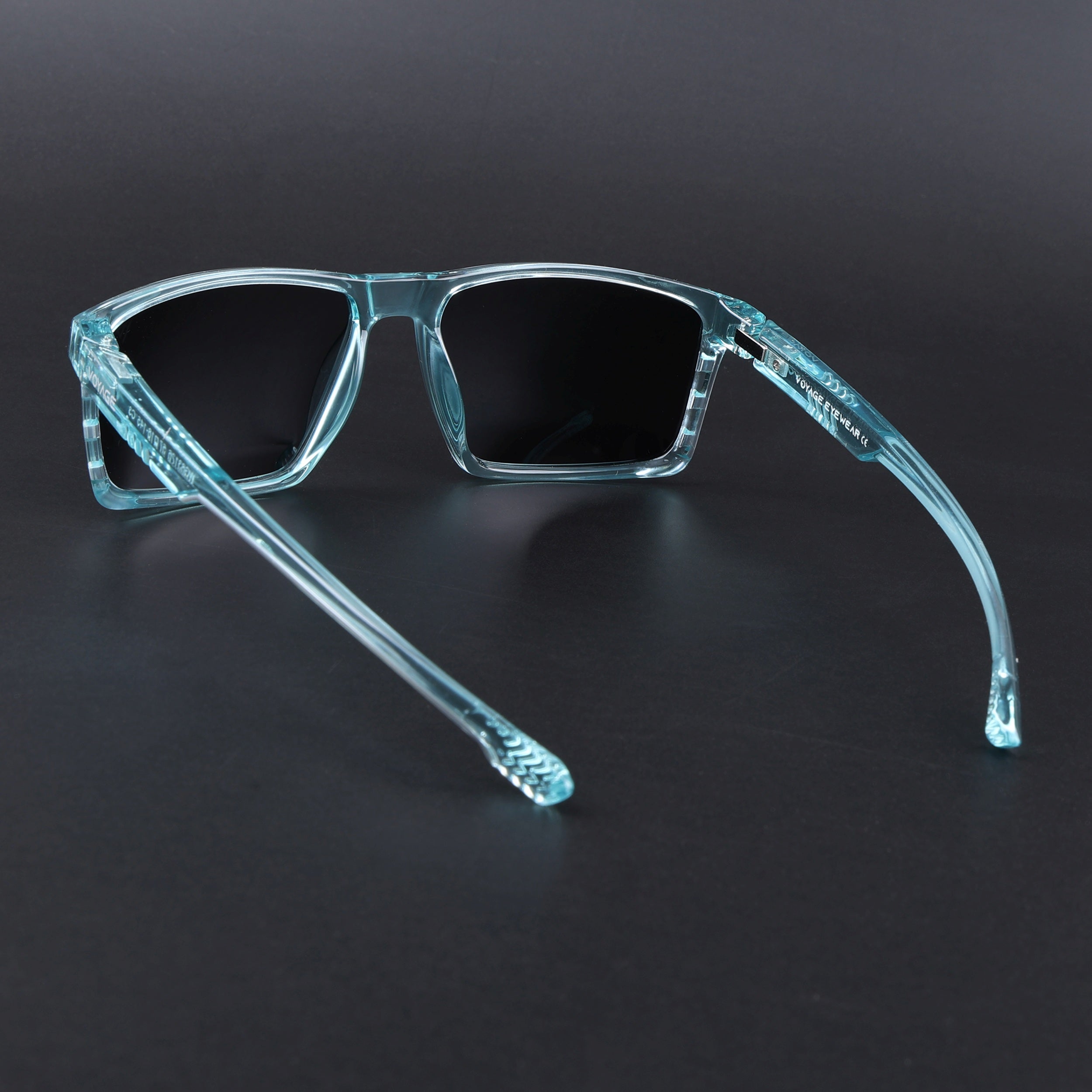 Wayfarer Polarized Sunglasses | Black Lens | Sea Green Frame - PMG6770