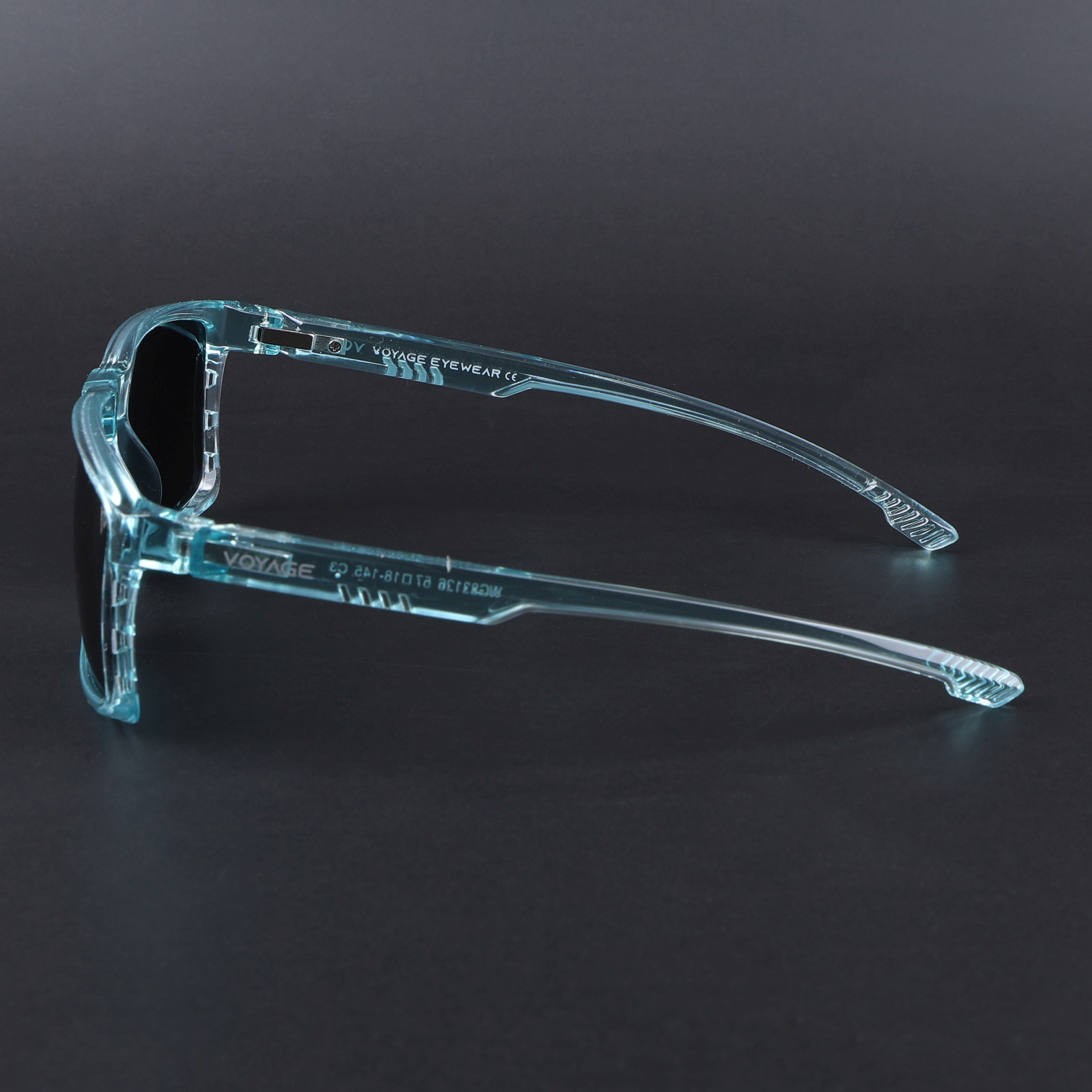 Wayfarer Polarized Sunglasses | Black Lens | Sea Green Frame - PMG6770