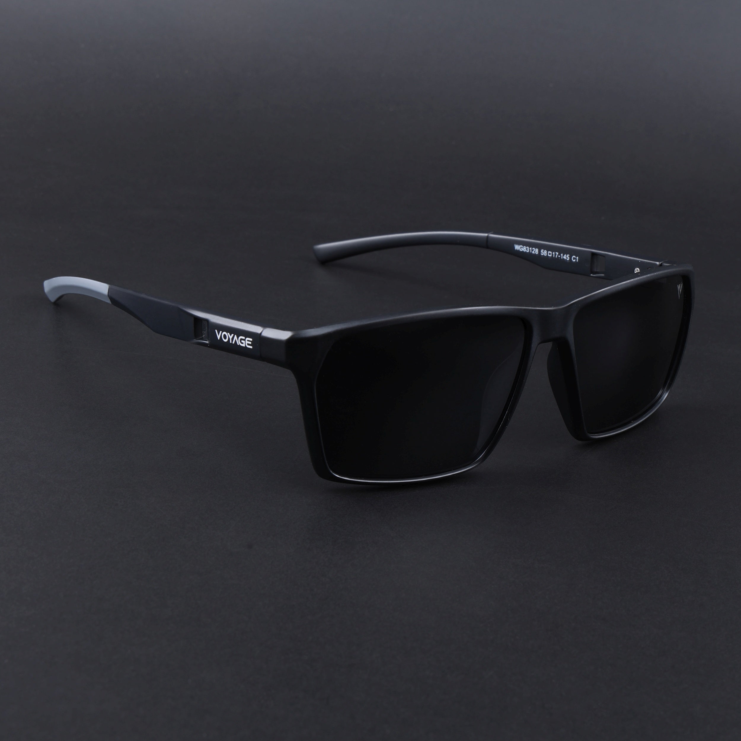 Wayfarer Polarized Sunglasses | Black Lens | Black Frame - PMG6777
