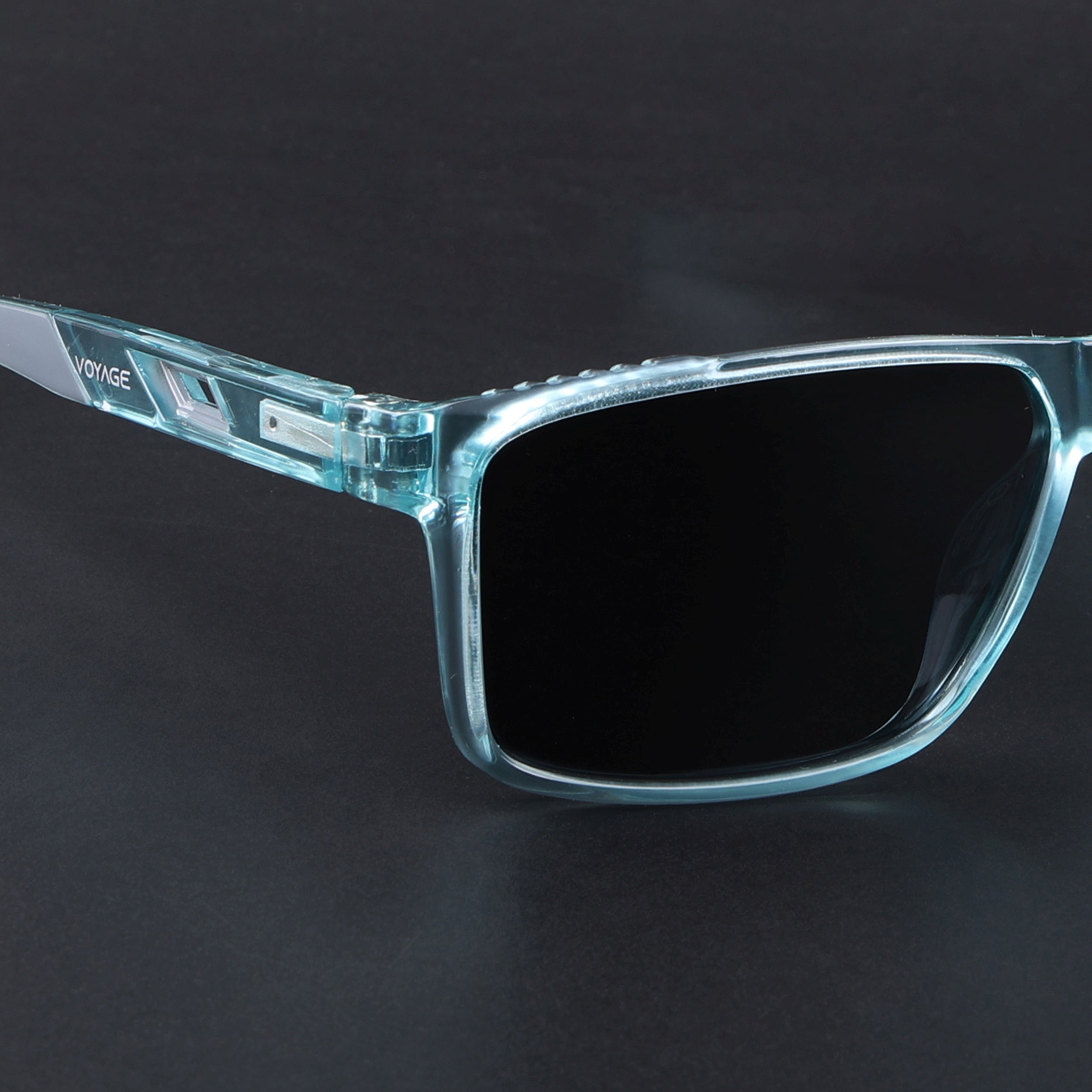 Wayfarer Polarized Sunglasses | Black Lens | Sea Green Frame - PMG6788