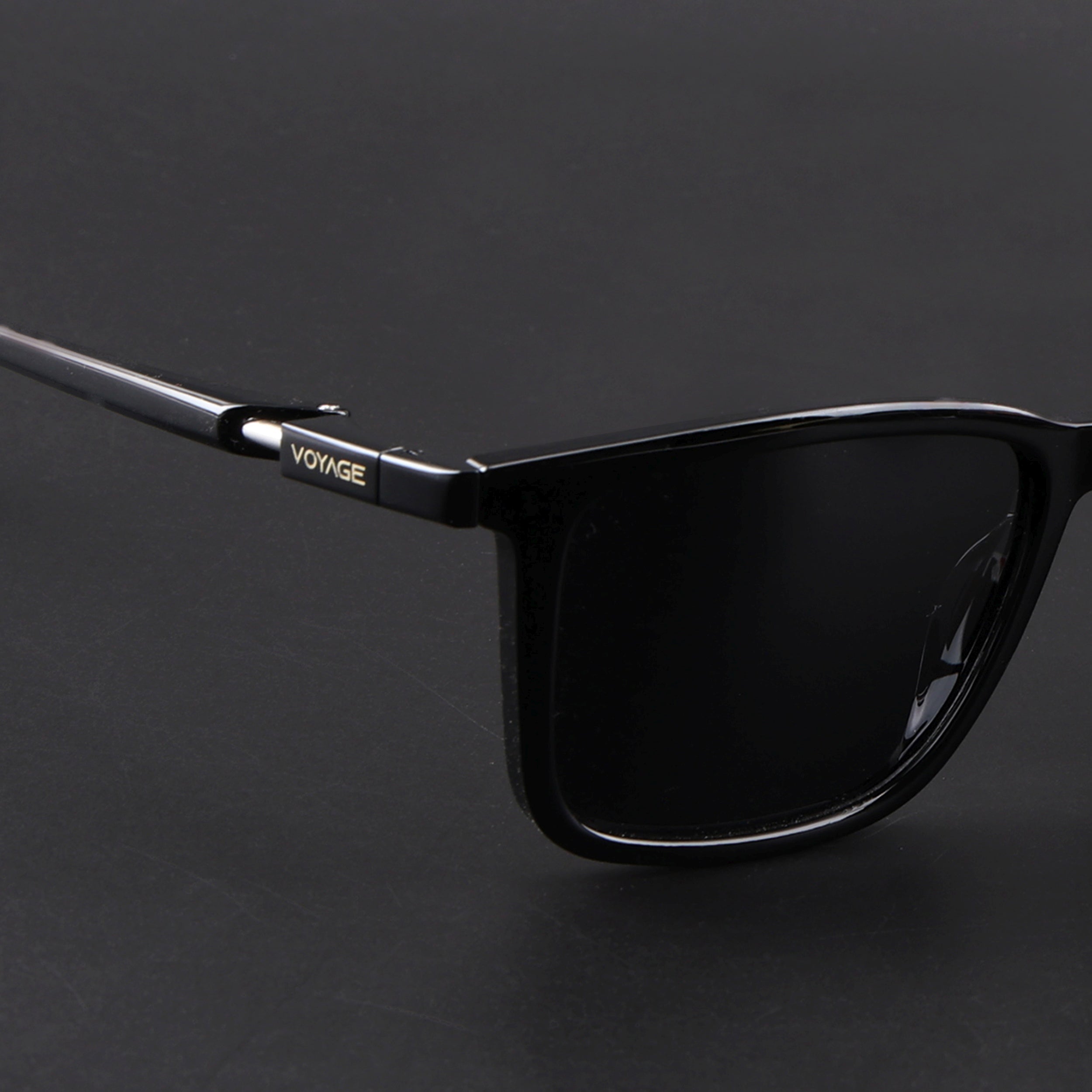 Beast | Shine Black Polarized Square Sunglasses | PMG6633
