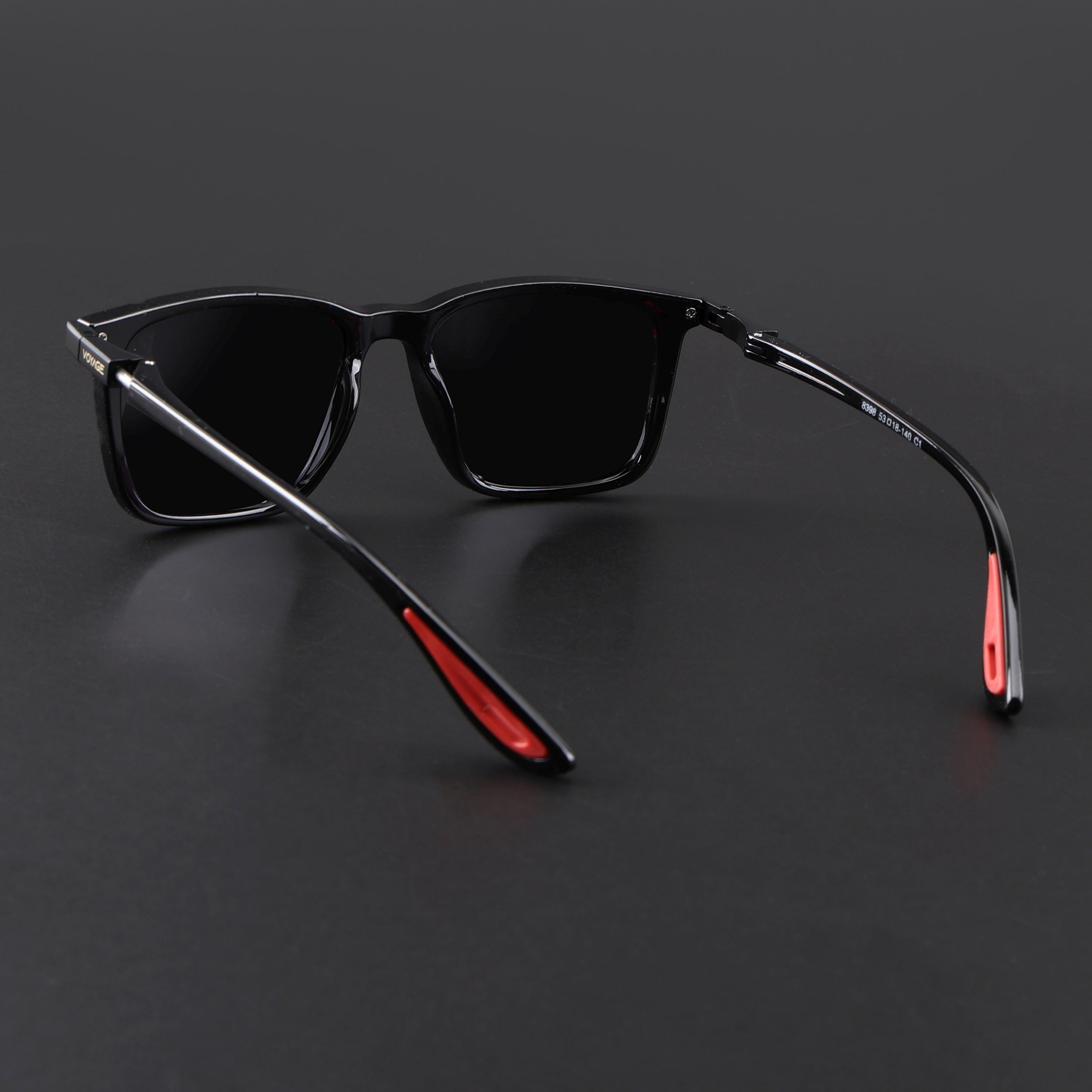 Beast | Shine Black Polarized Square Sunglasses | PMG6633