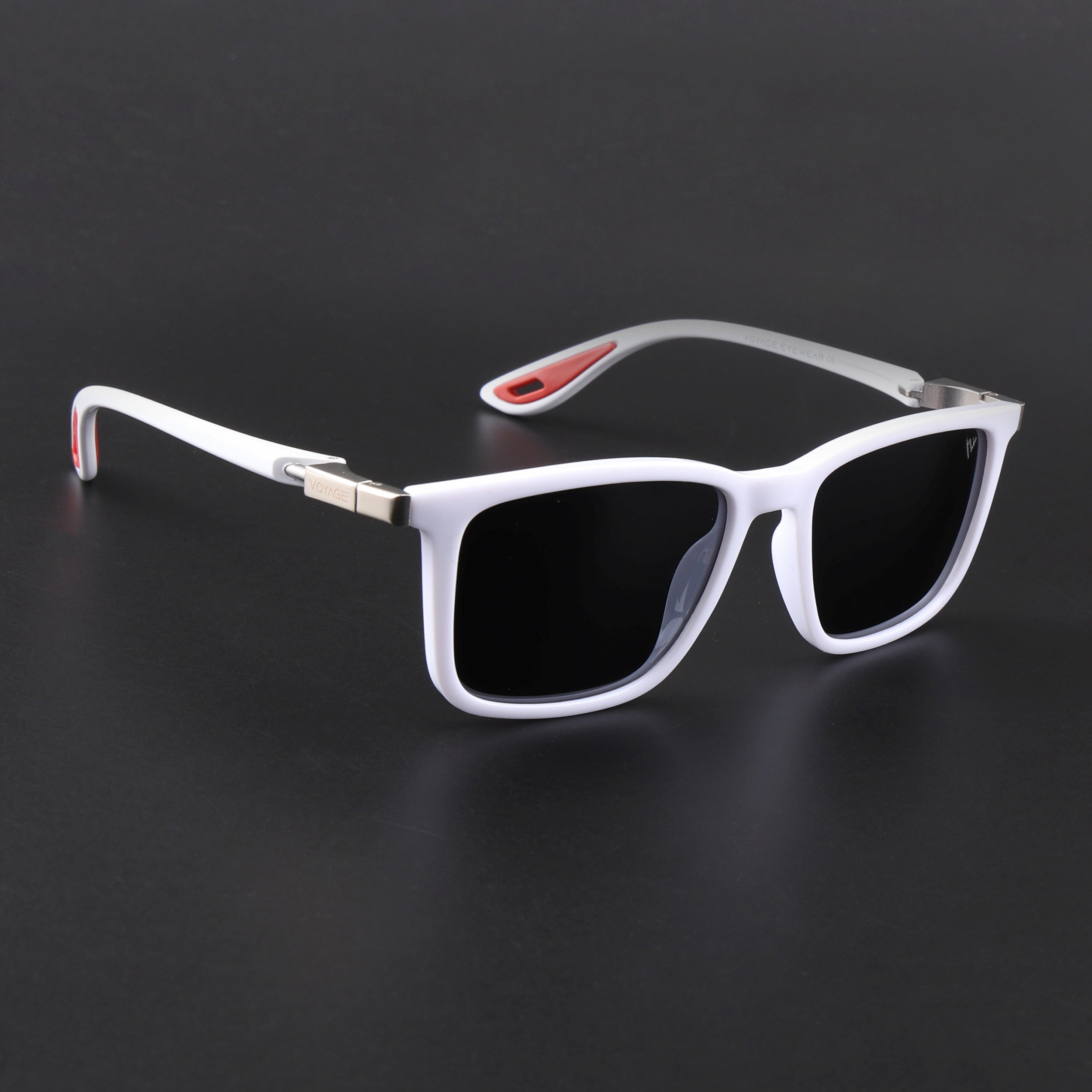 Beast | White Polarized Square Sunglasses | PMG6636