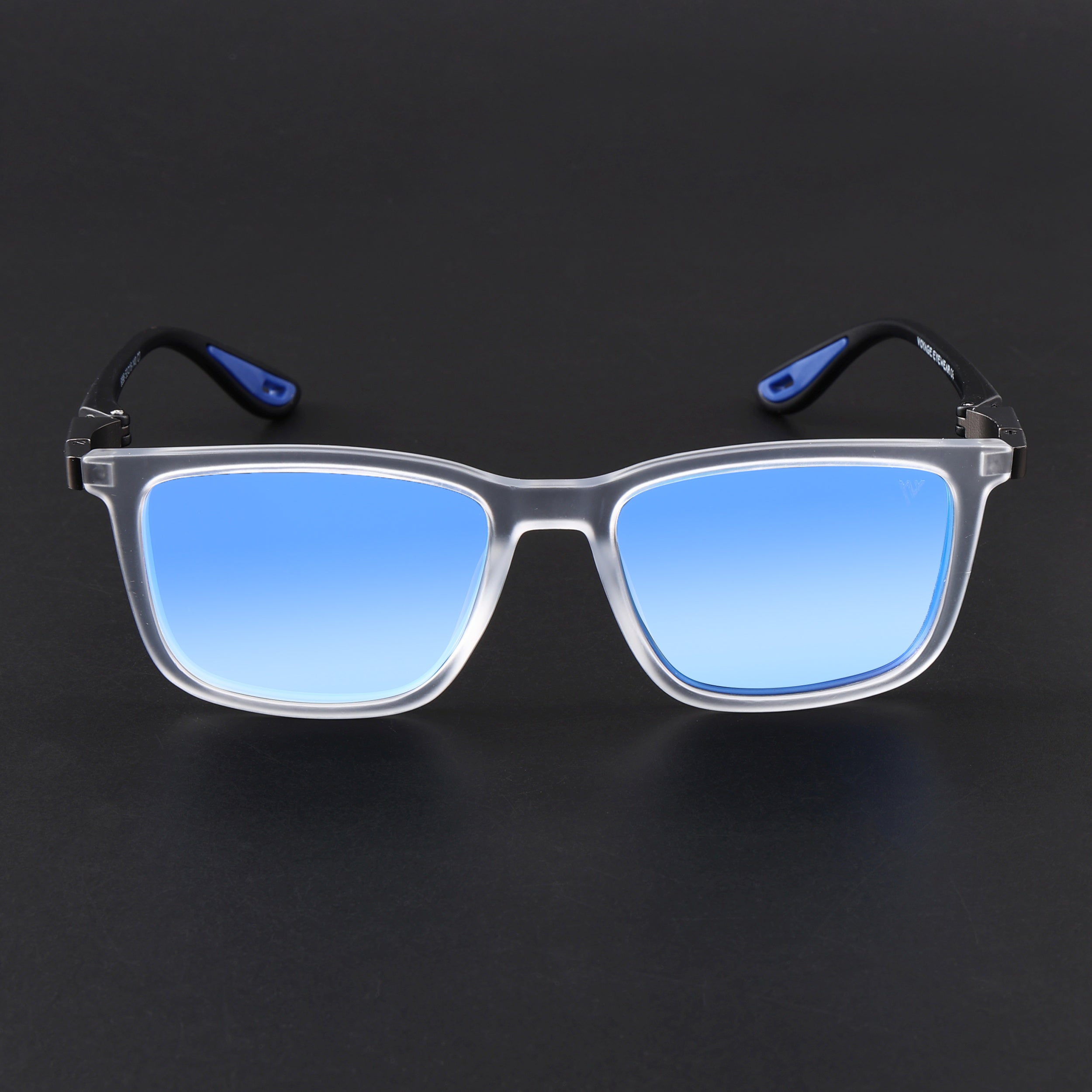 Beast | Aqua Blue Reflector Polarized Square Sunglasses | PMG6667