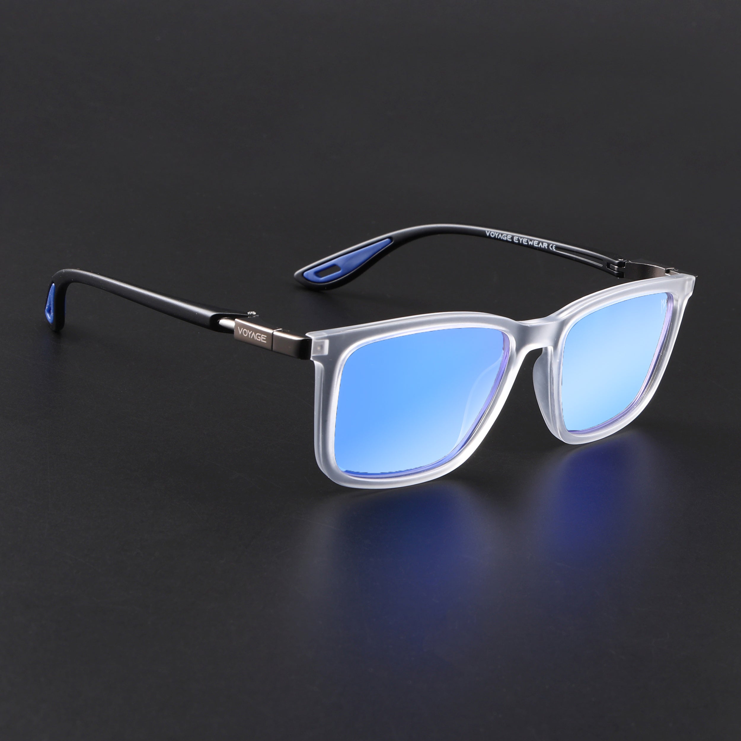 Beast | Aqua Blue Reflector Polarized Square Sunglasses | PMG6667