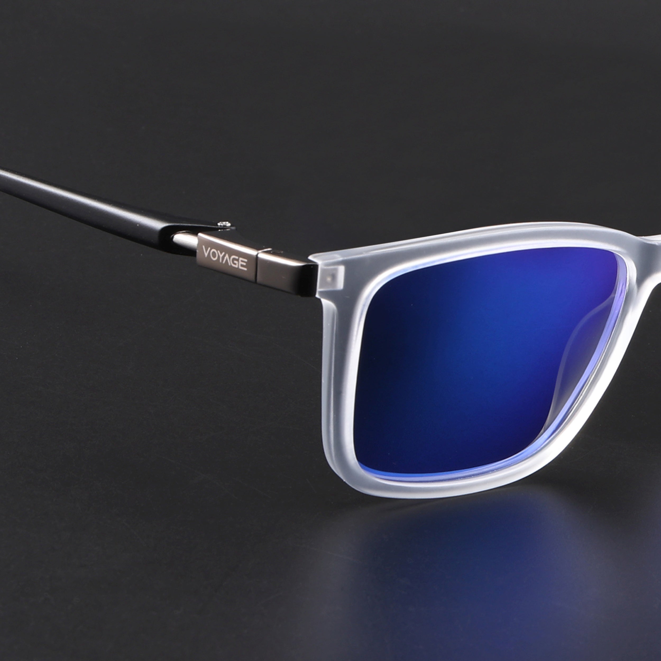 Beast | Aqua Blue Reflector Polarized Square Sunglasses | PMG6667