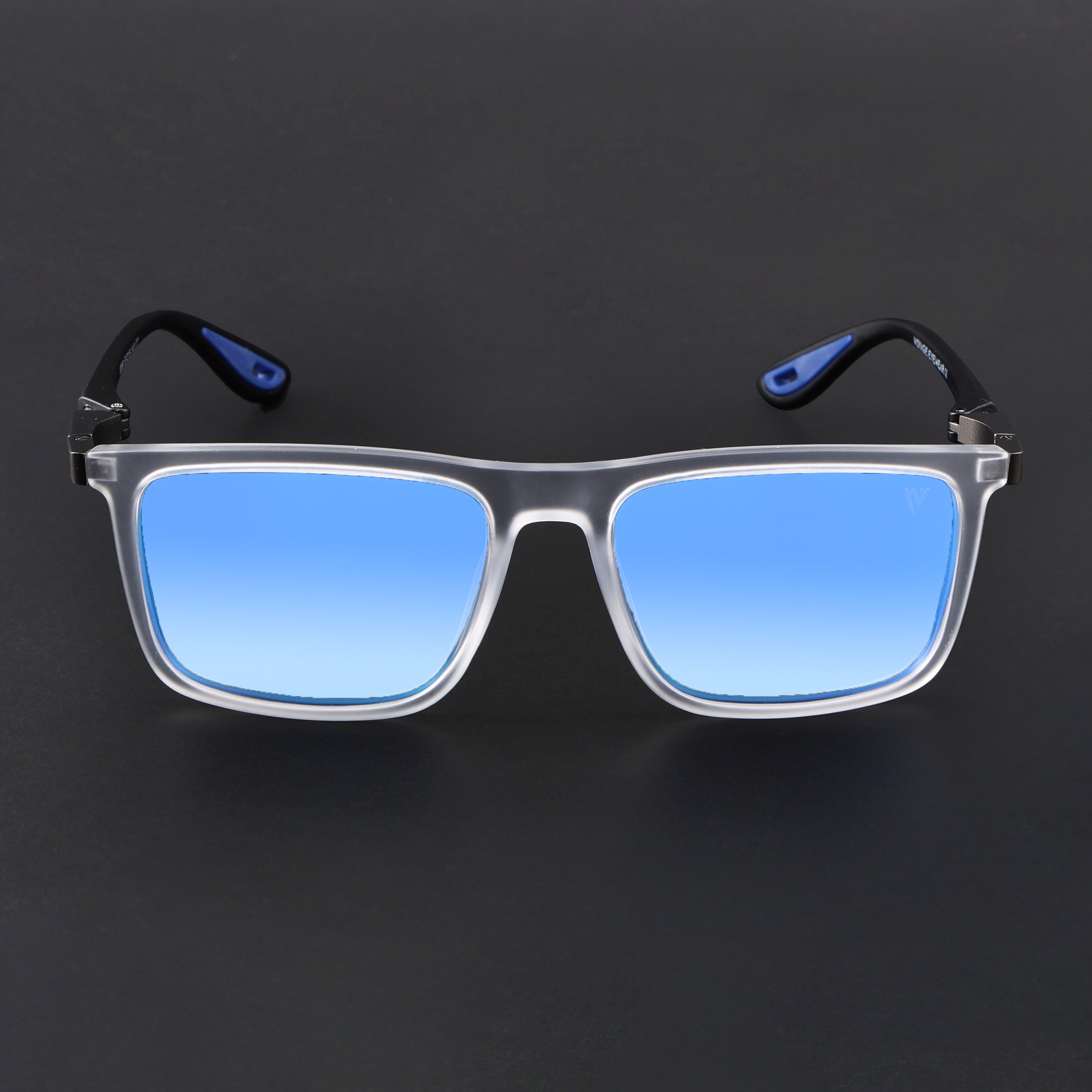 Beast 2.0 | Aqua Blue Reflector Polarized Square Sunglasses | PMG6652