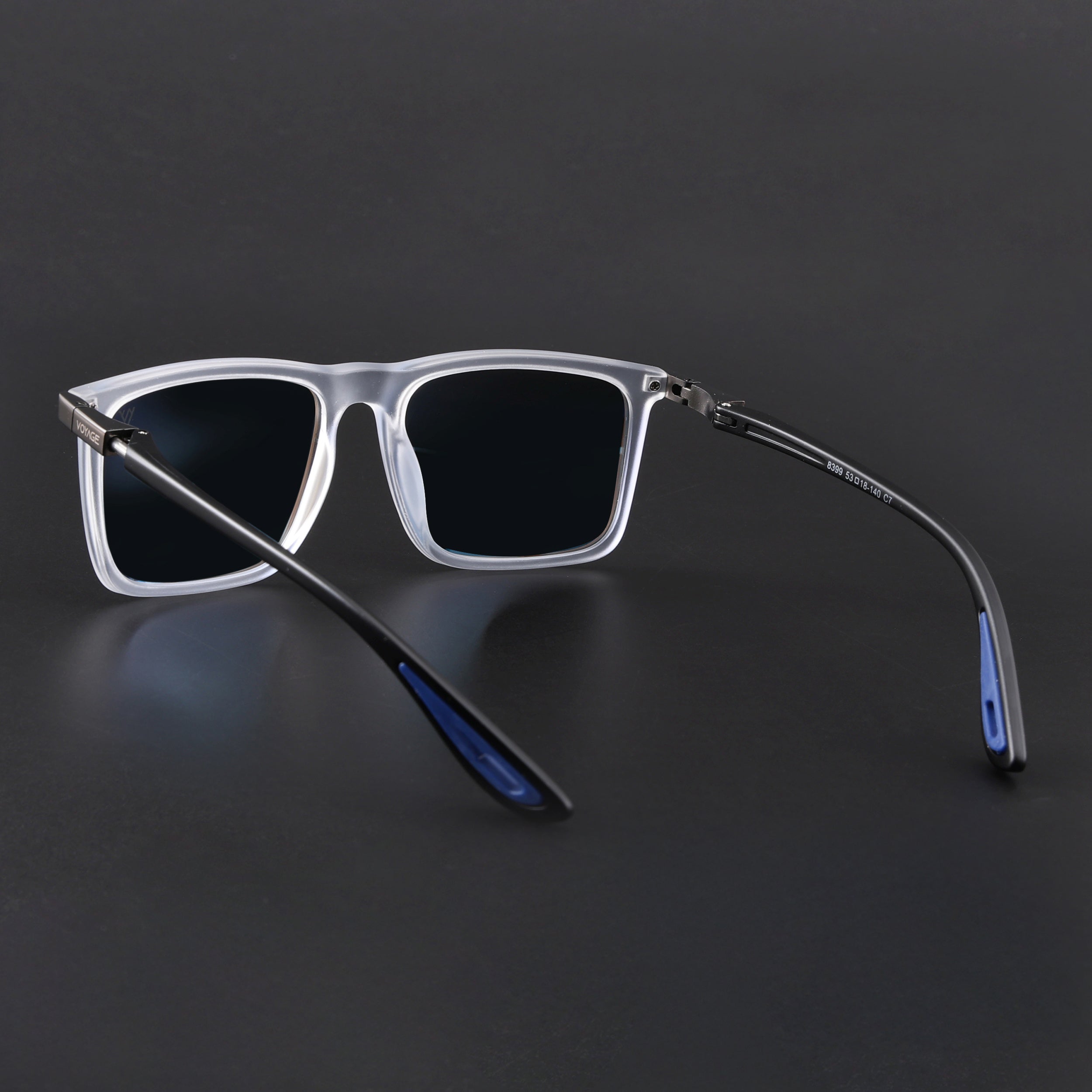 Beast 2.0 | Aqua Blue Reflector Polarized Square Sunglasses | PMG6652