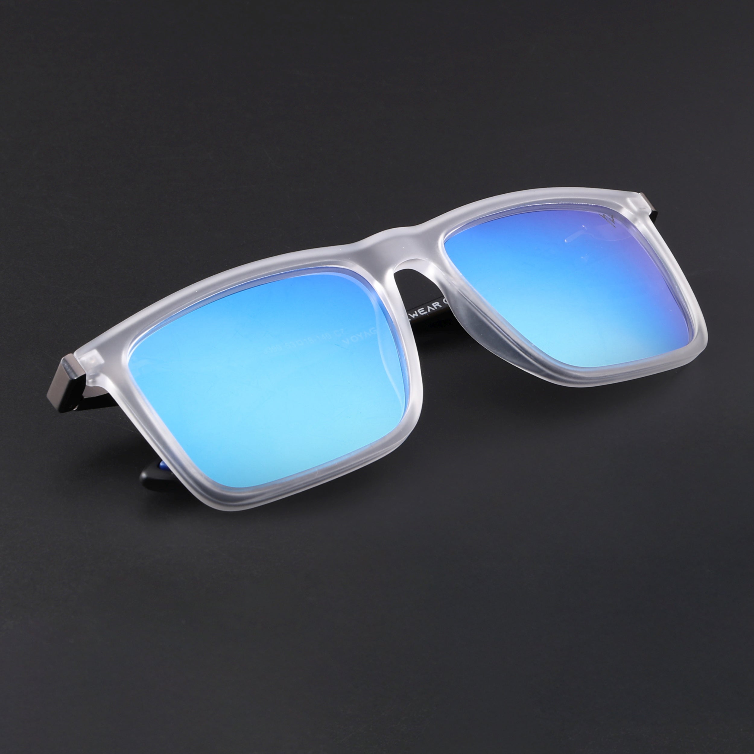 Beast 2.0 | Aqua Blue Reflector Polarized Square Sunglasses | PMG6652