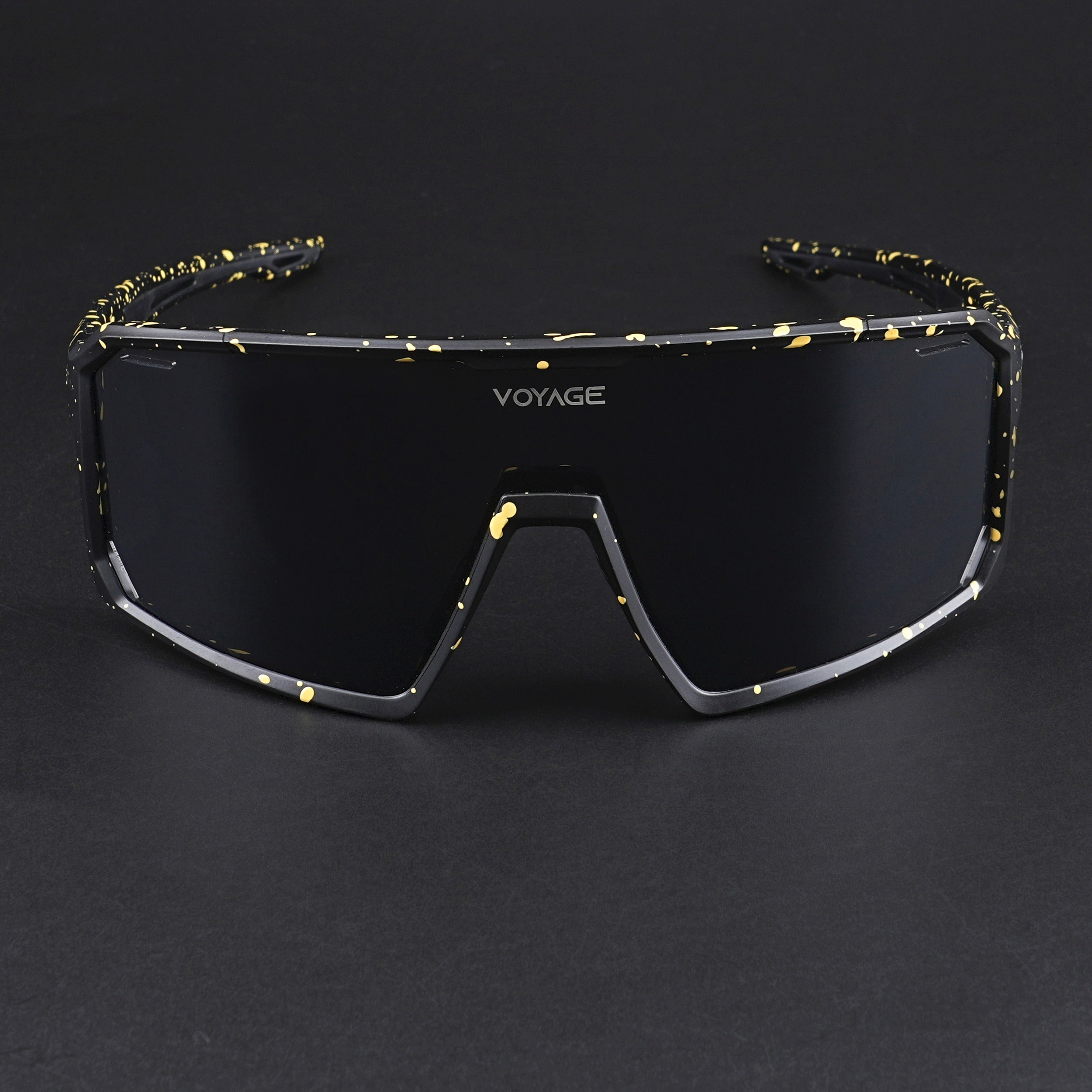 Voyage Select Drift Sunglasses (Black Lens | Black & Yellow Frame - SLMG6261)
