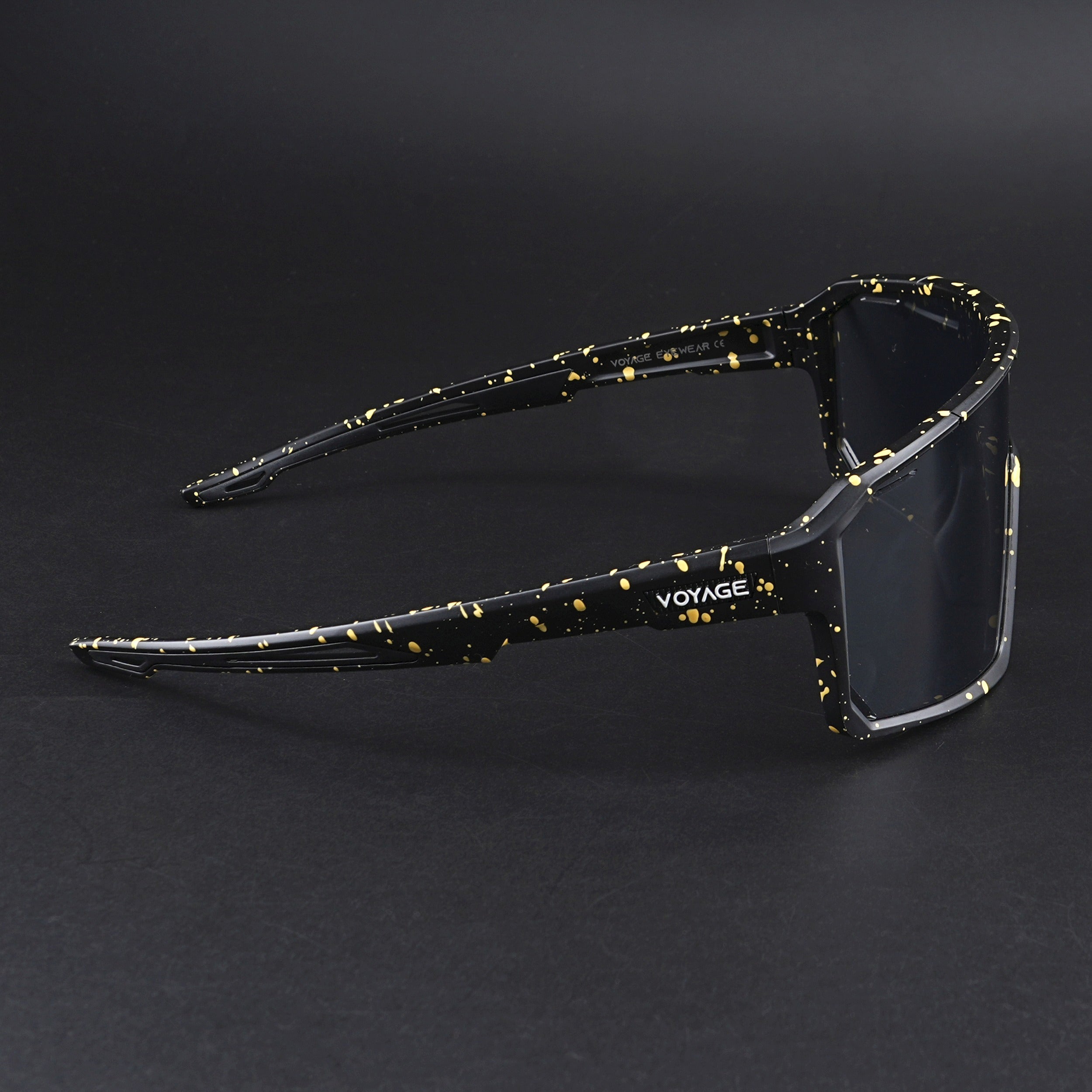 Voyage Select Drift Sunglasses (Black Lens | Black & Yellow Frame - SLMG6261)