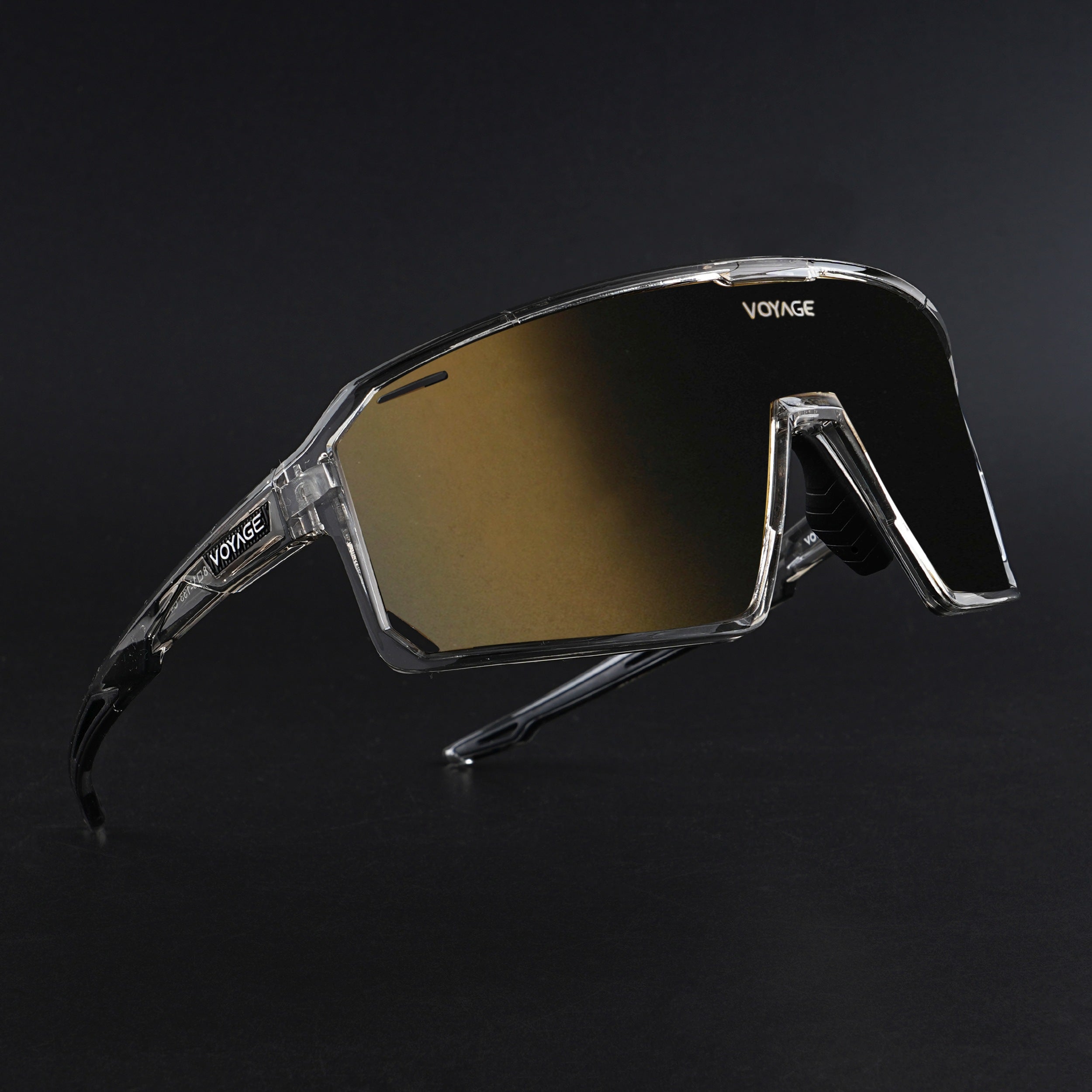 Voyage Select Drift Sunglasses (Golden Lens | Transparent Grey Frame - SLMG6263)