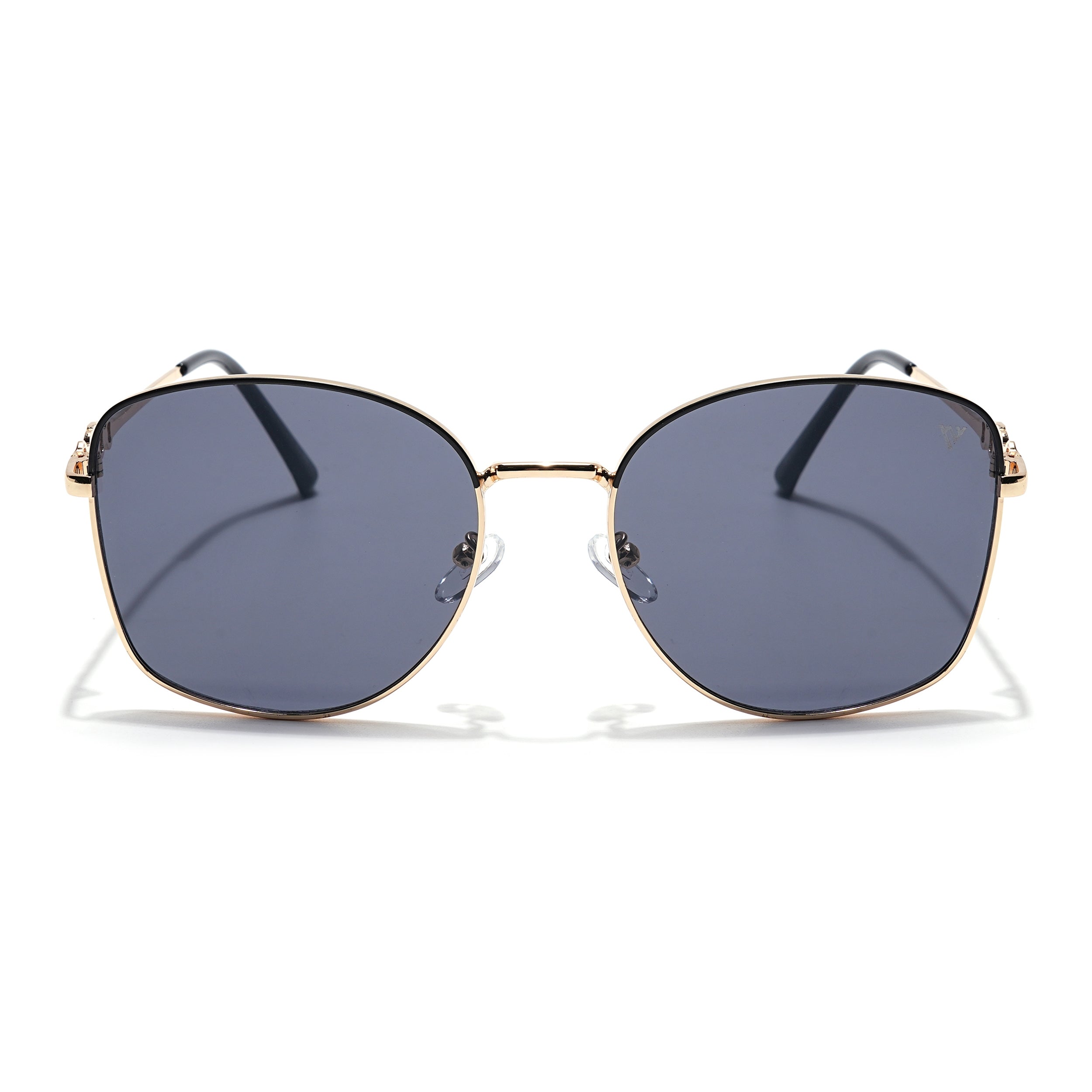Oversize Sunglasses (Black Lens | Golden Frame - MG6035)