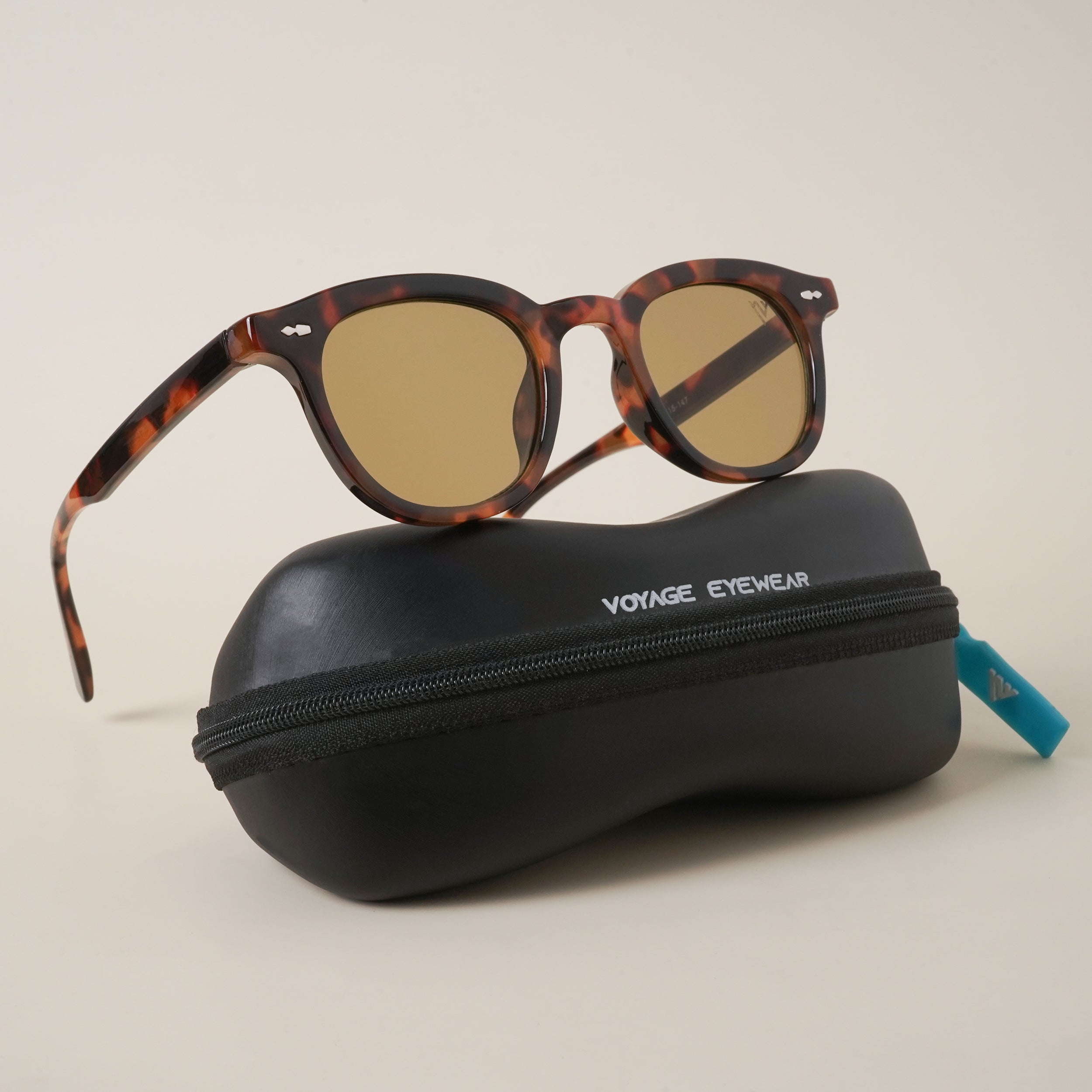Voyage Brown Round Sunglasses (86374MG3906)