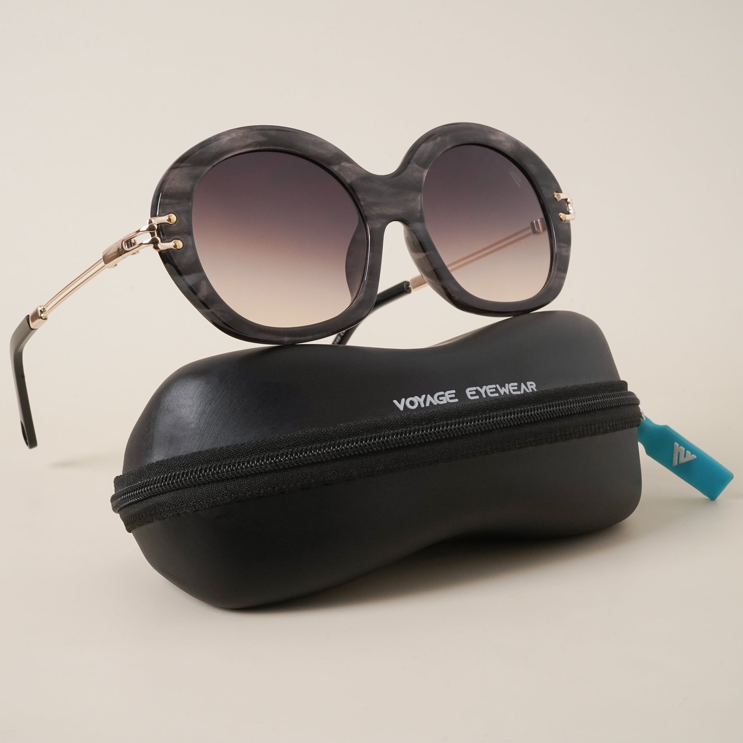 Voyage Grey & Clear Over Size Sunglasses (86585MG3911)