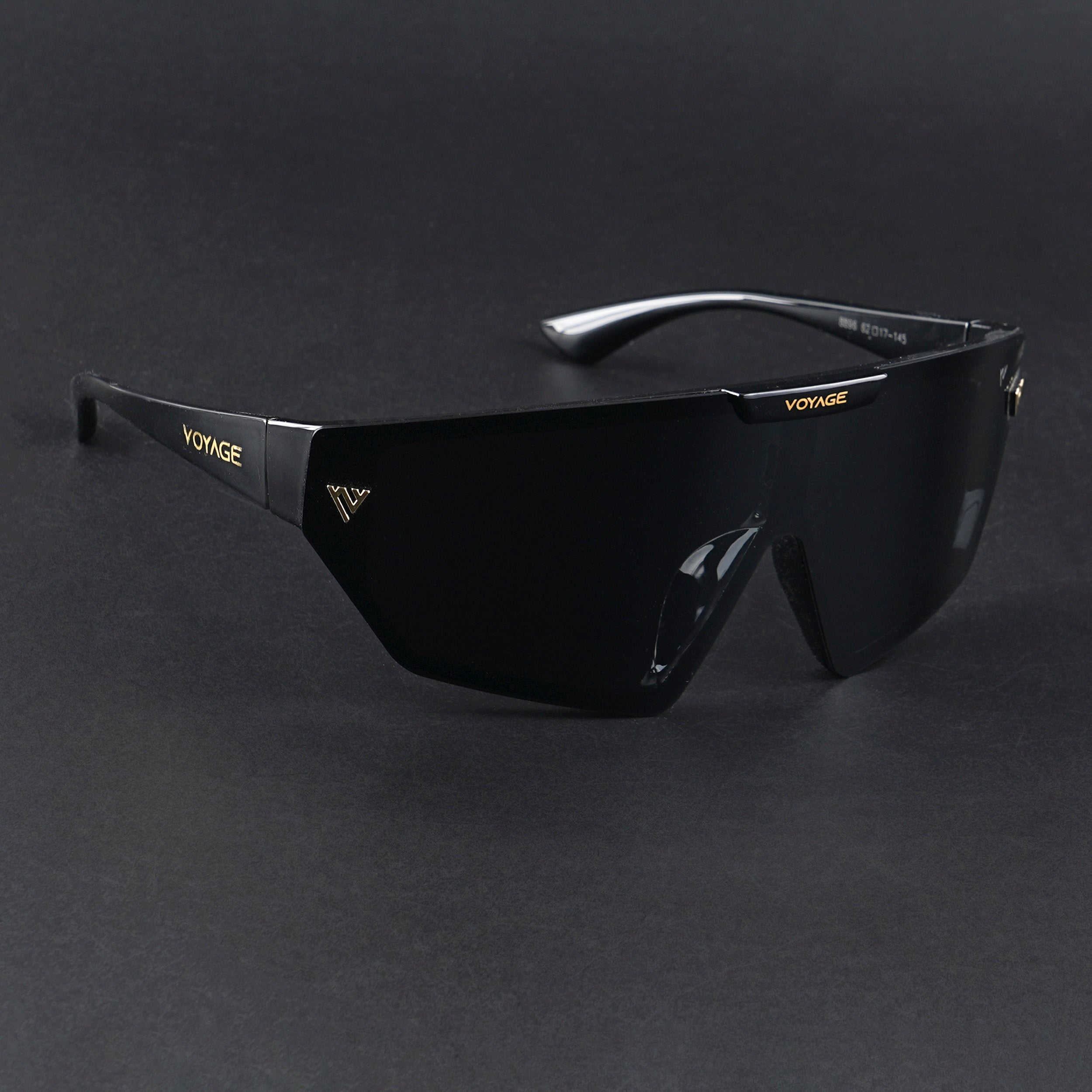 Falcon | Black Wrap Around Polarized Sunglasses | PMG5858