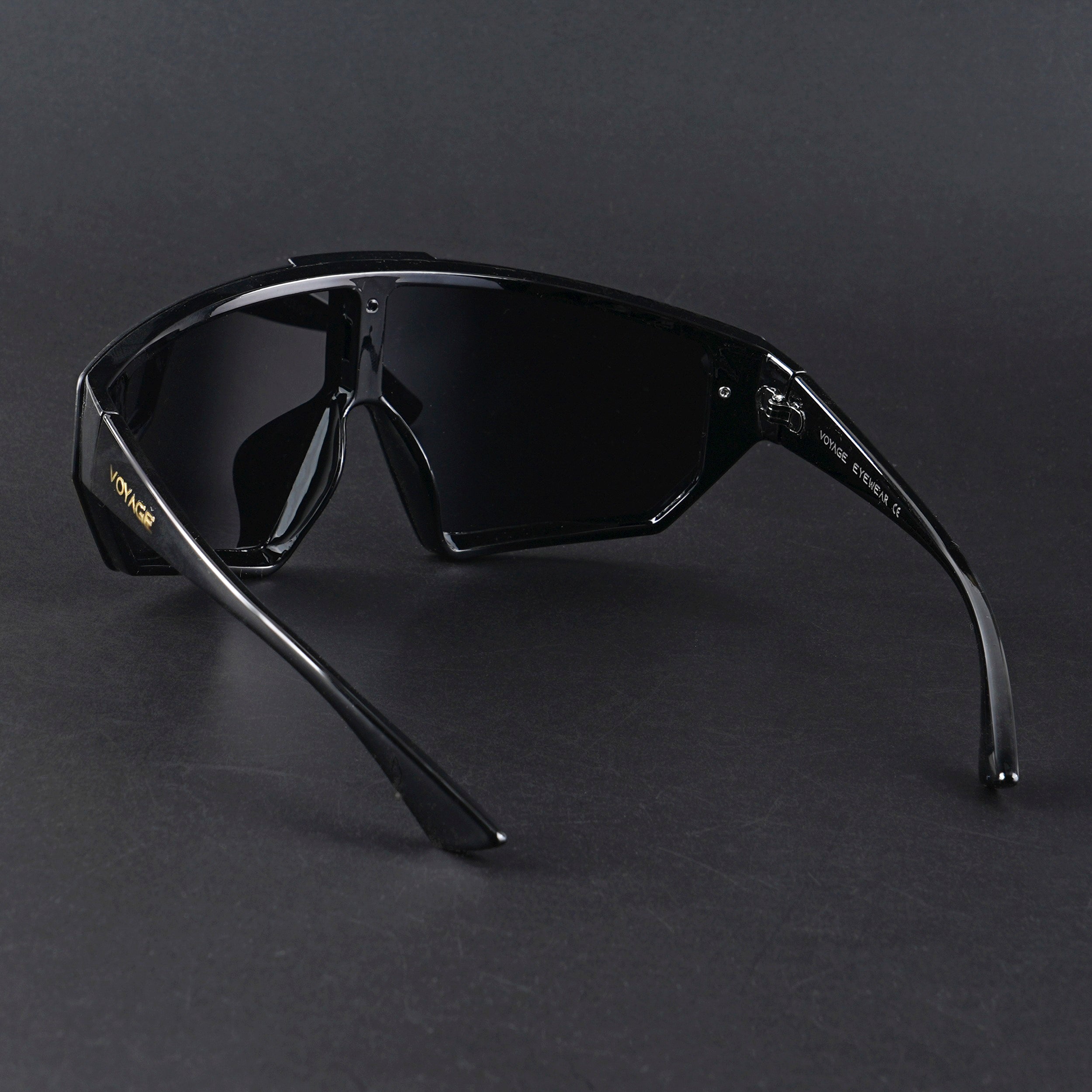 Falcon | Black Wrap Around Polarized Sunglasses | PMG5858
