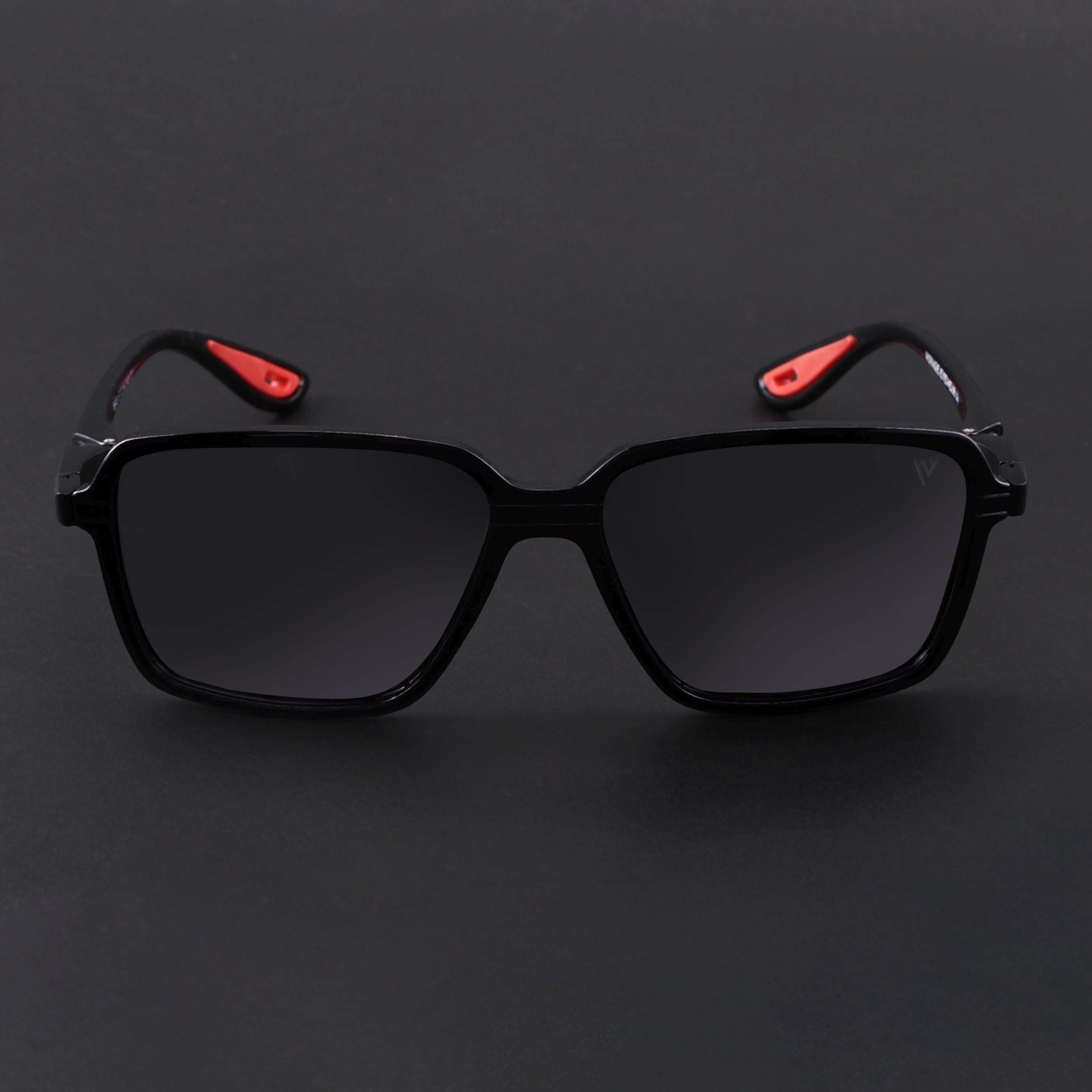 Hydra | Shine Black Polarized Square Sunglasses | PMG6653