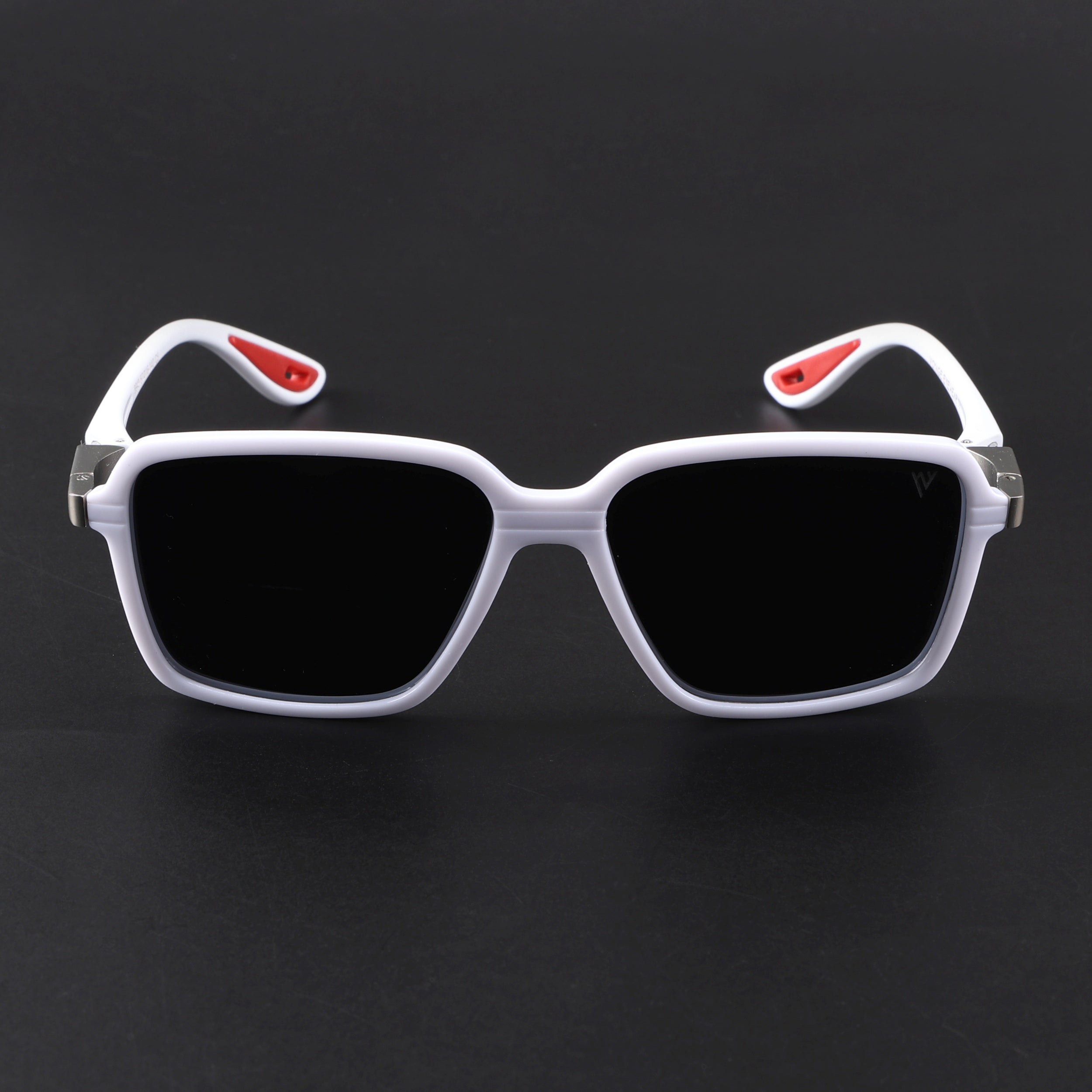 Hydra | White Polarized Square Sunglasses | PMG6656