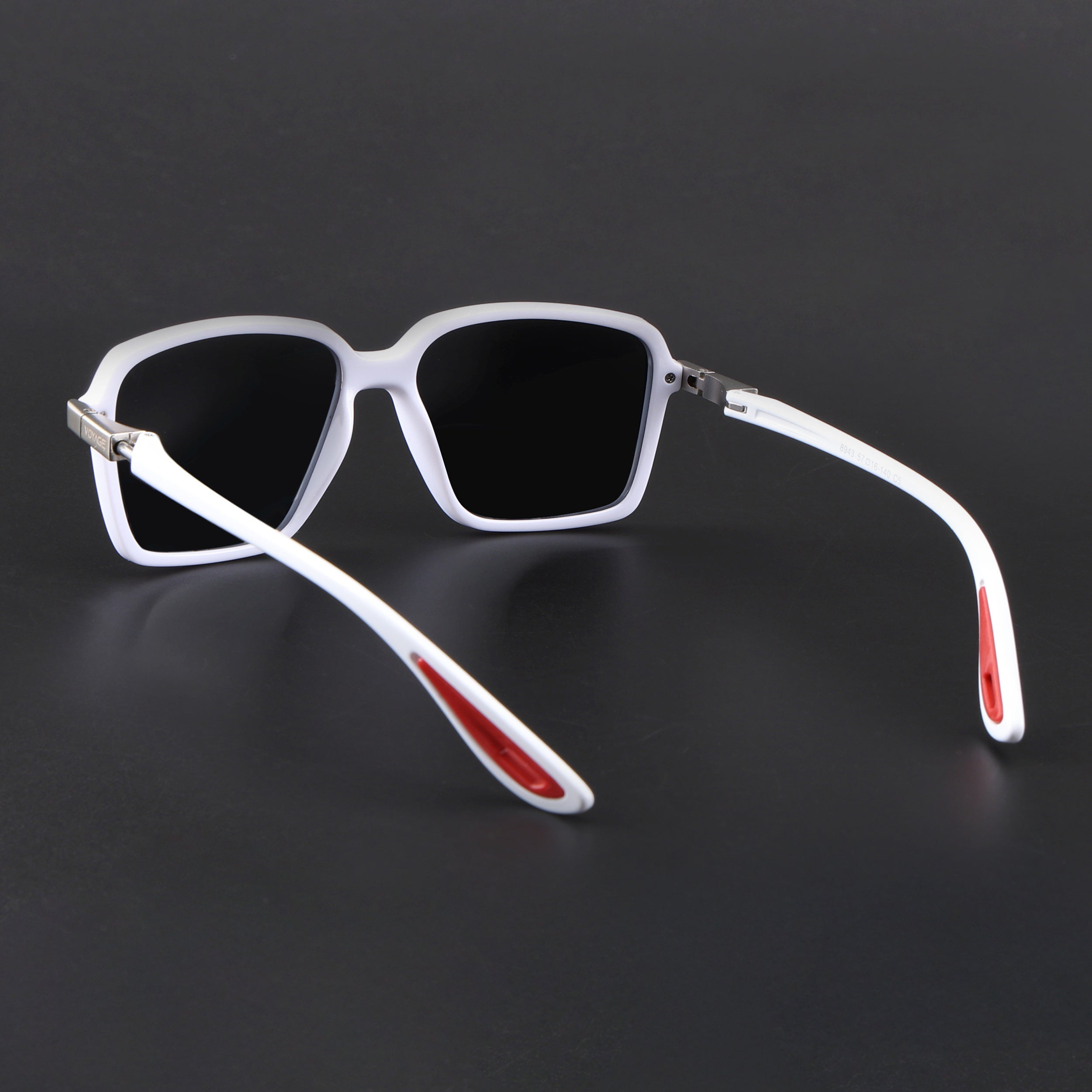 Hydra | White Polarized Square Sunglasses | PMG6656