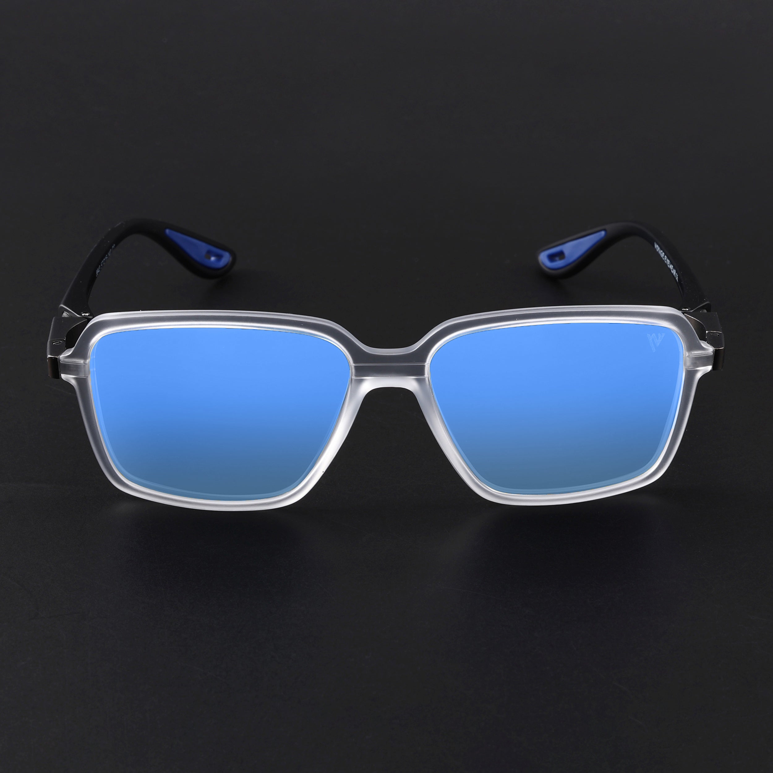 Hydra | Aqua Blue Reflector Polarized Square Sunglasses | PMG6659