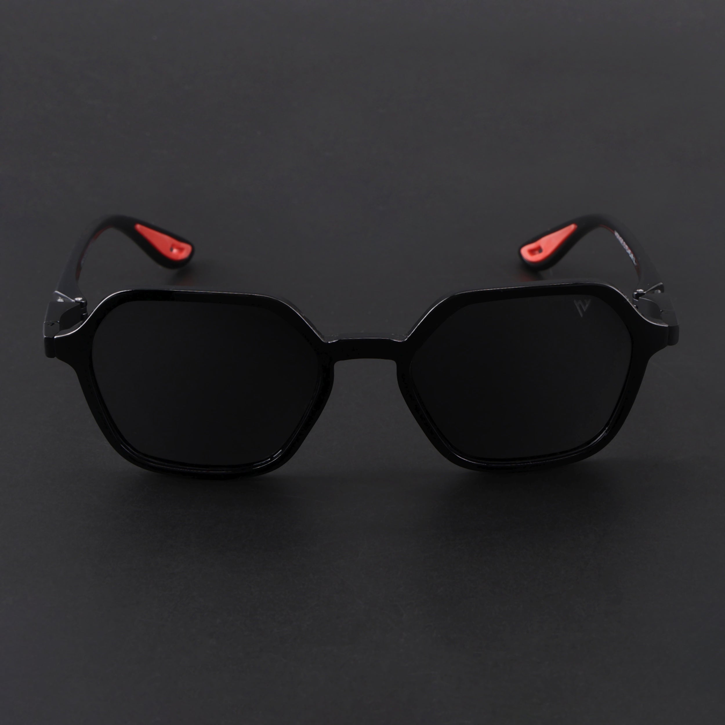 EdgeX | Shine Black Polarized Hexagon Sunglasses | PMG6639