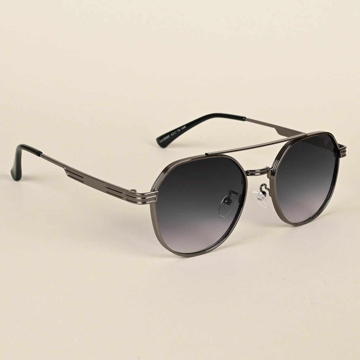 Voyage Grey & Clear Round Sunglasses for Men & Women (8950MG4330)