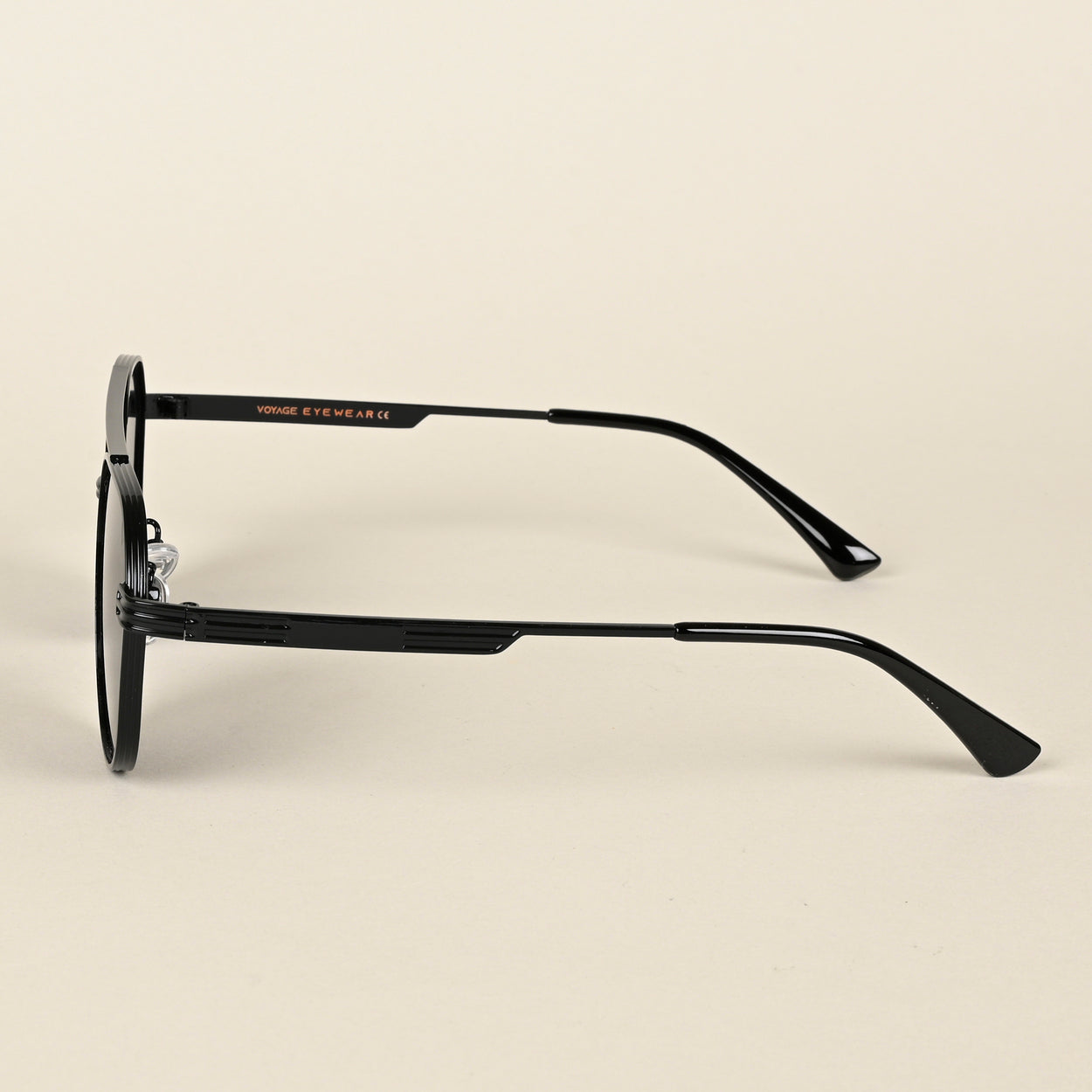 Voyage Black Round Sunglasses for Men & Women (8950MG4331)
