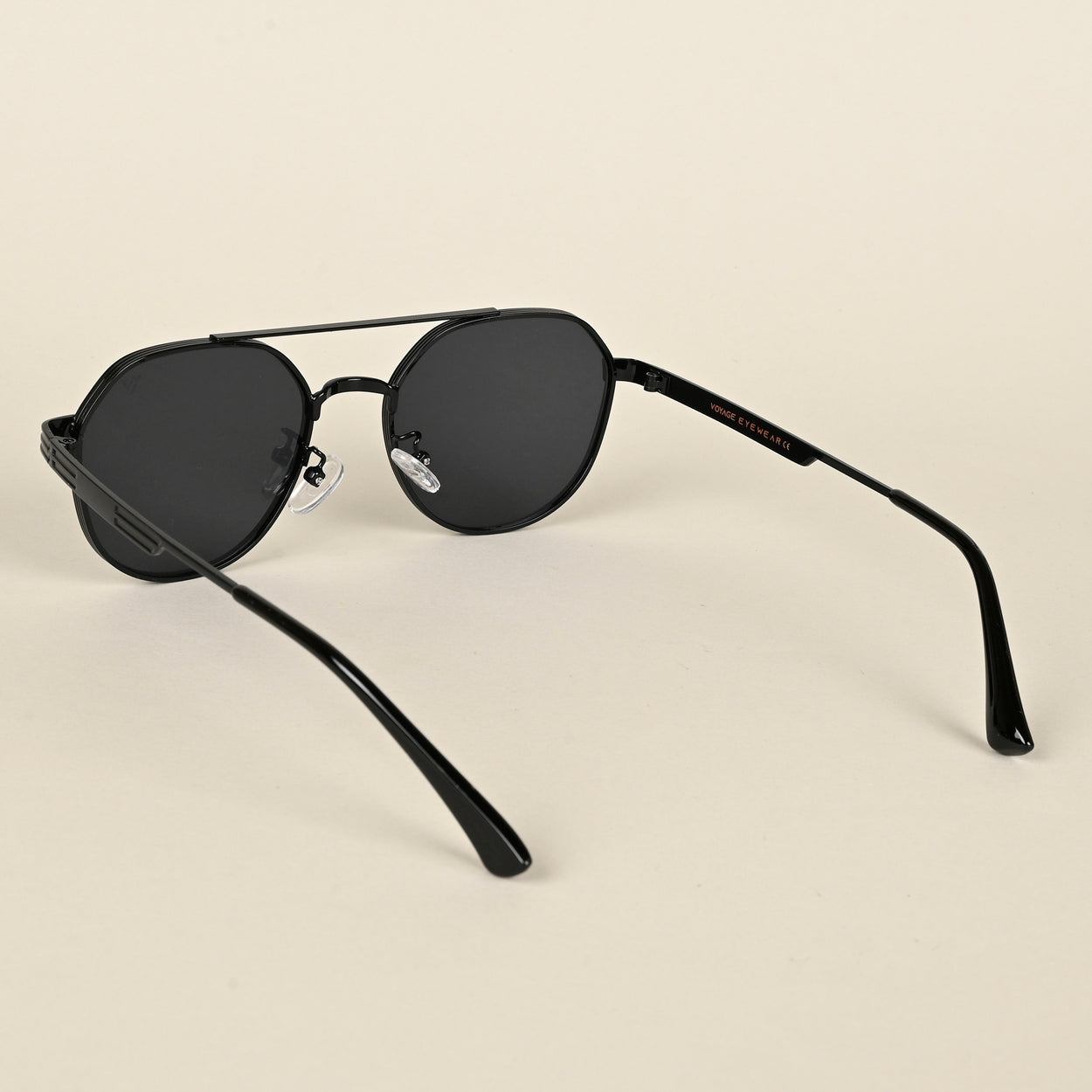 Voyage Black Round Sunglasses for Men & Women (8950MG4331)