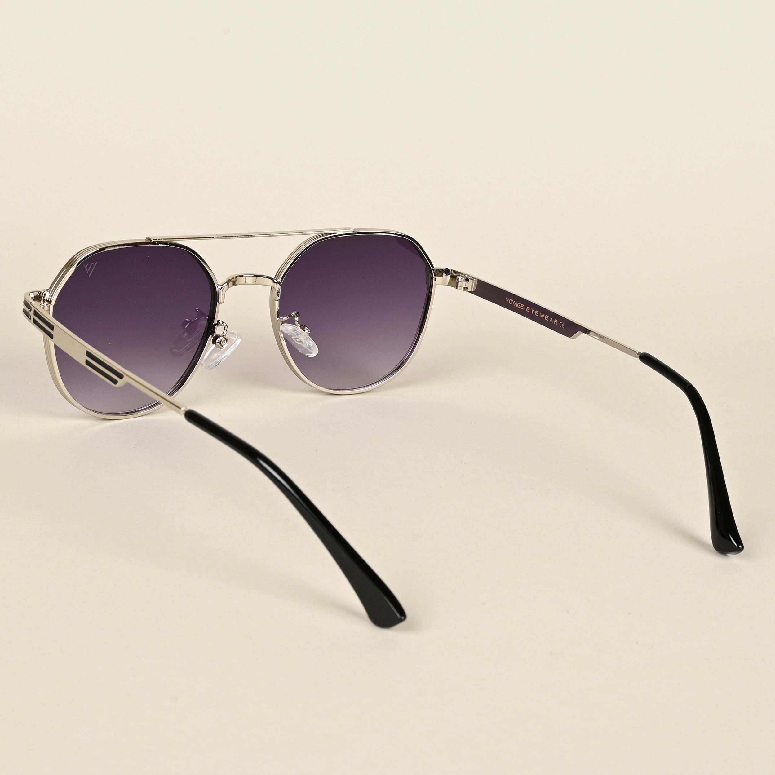 Voyage Purple & Clear Round Sunglasses for Men & Women (8950MG4333)
