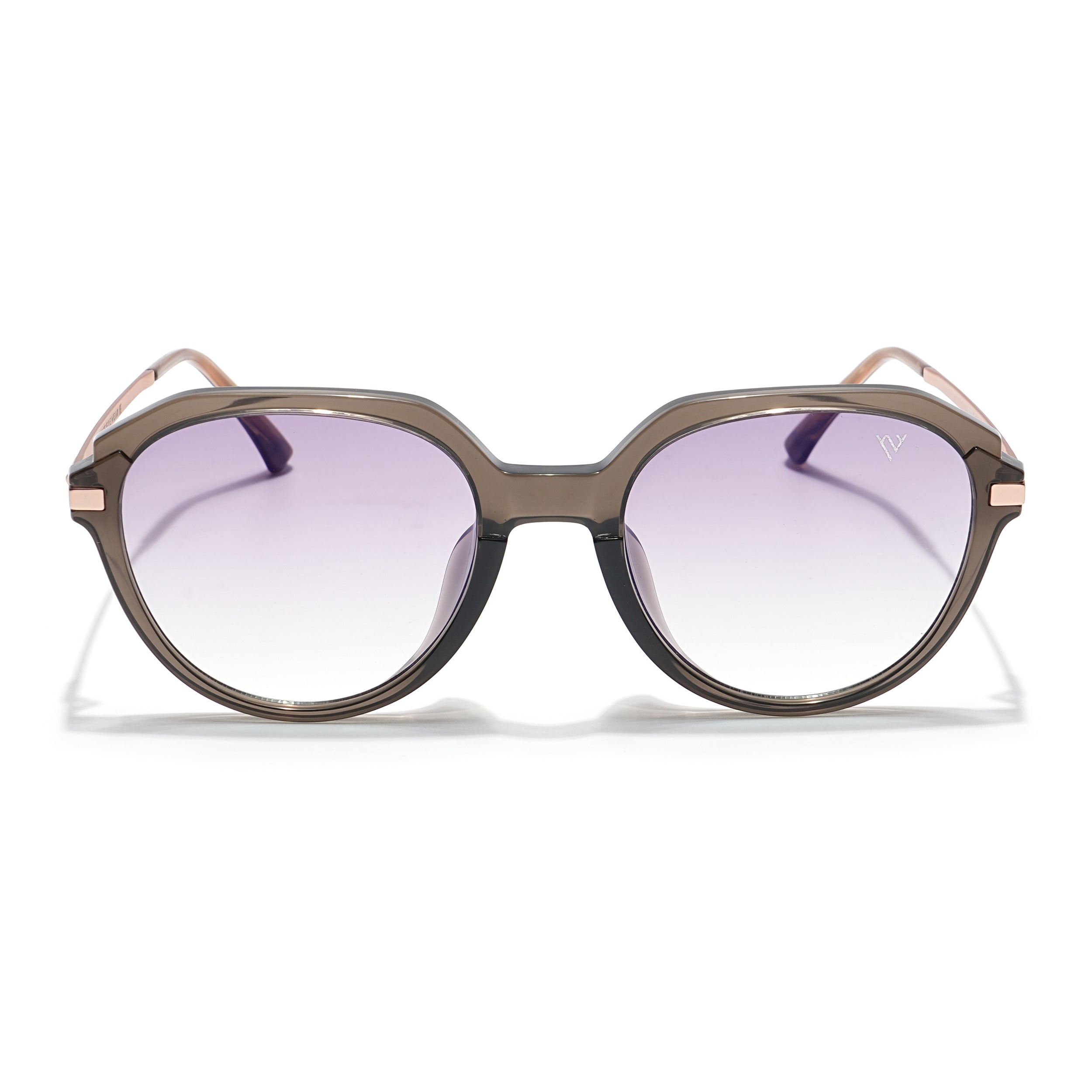 Voyage Select Round Sunglasses (Purple & Clear Lens | Olive Frame - SLMG6272)