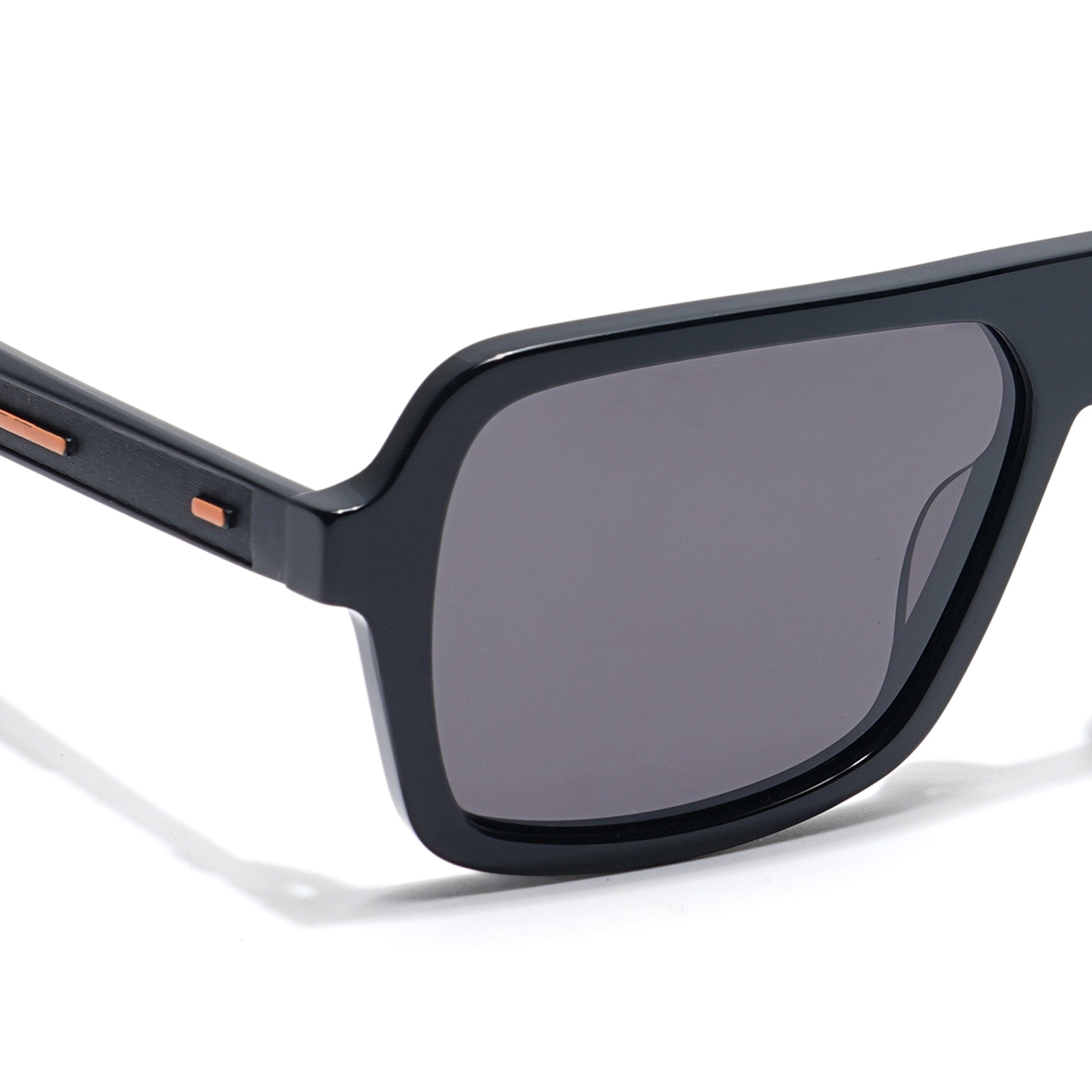Voyage Select Square Polarized Sunglasses (Black Lens | Black Frame - SLPMG6204)