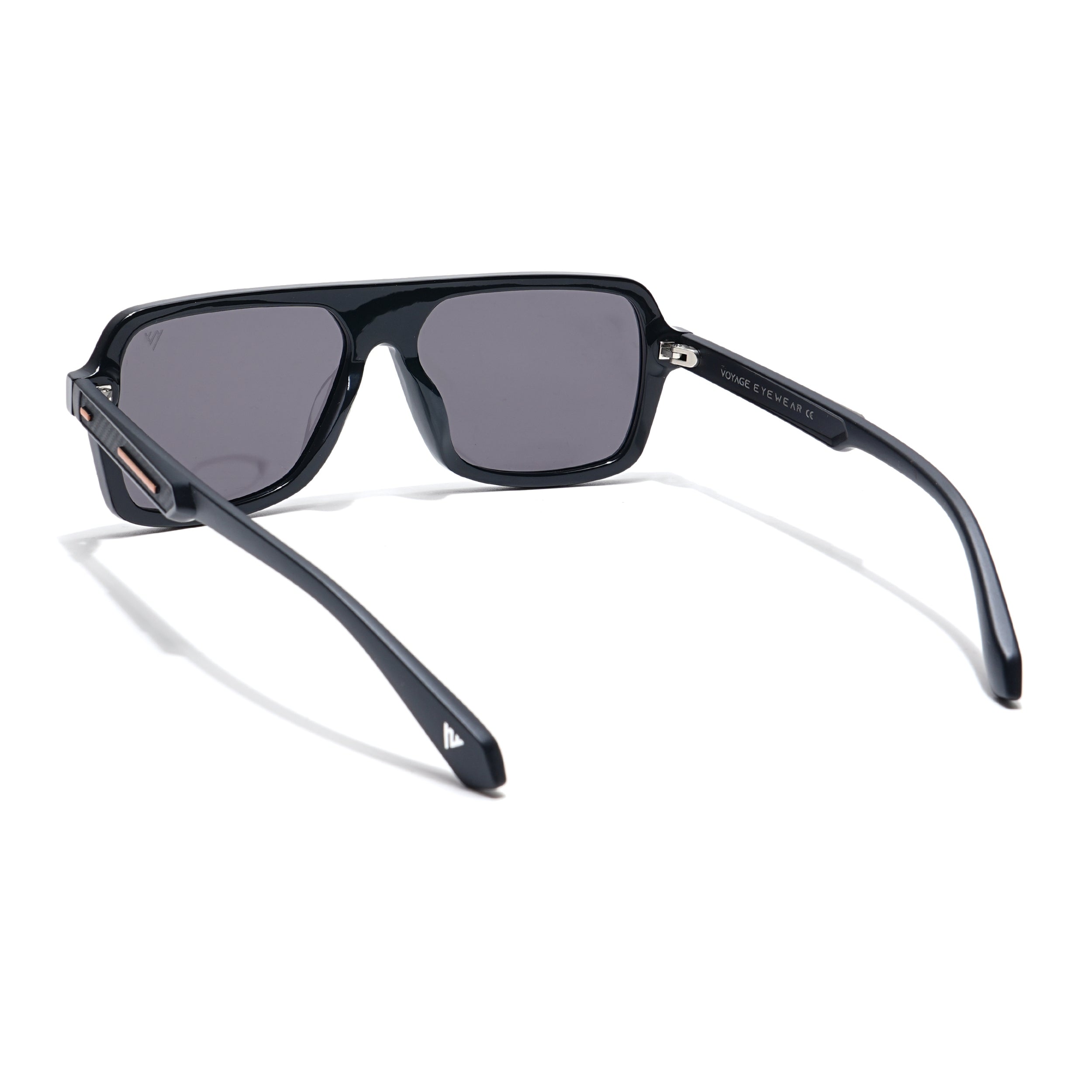 Voyage Select Square Polarized Sunglasses (Black Lens | Black Frame - SLPMG6204)