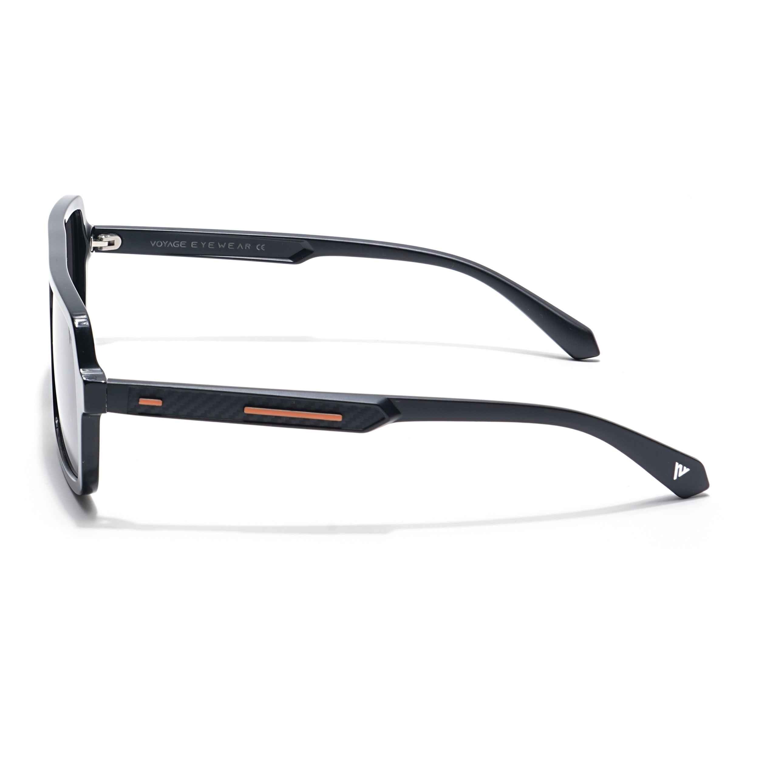 Voyage Select Square Polarized Sunglasses (Black Lens | Black Frame - SLPMG6204)