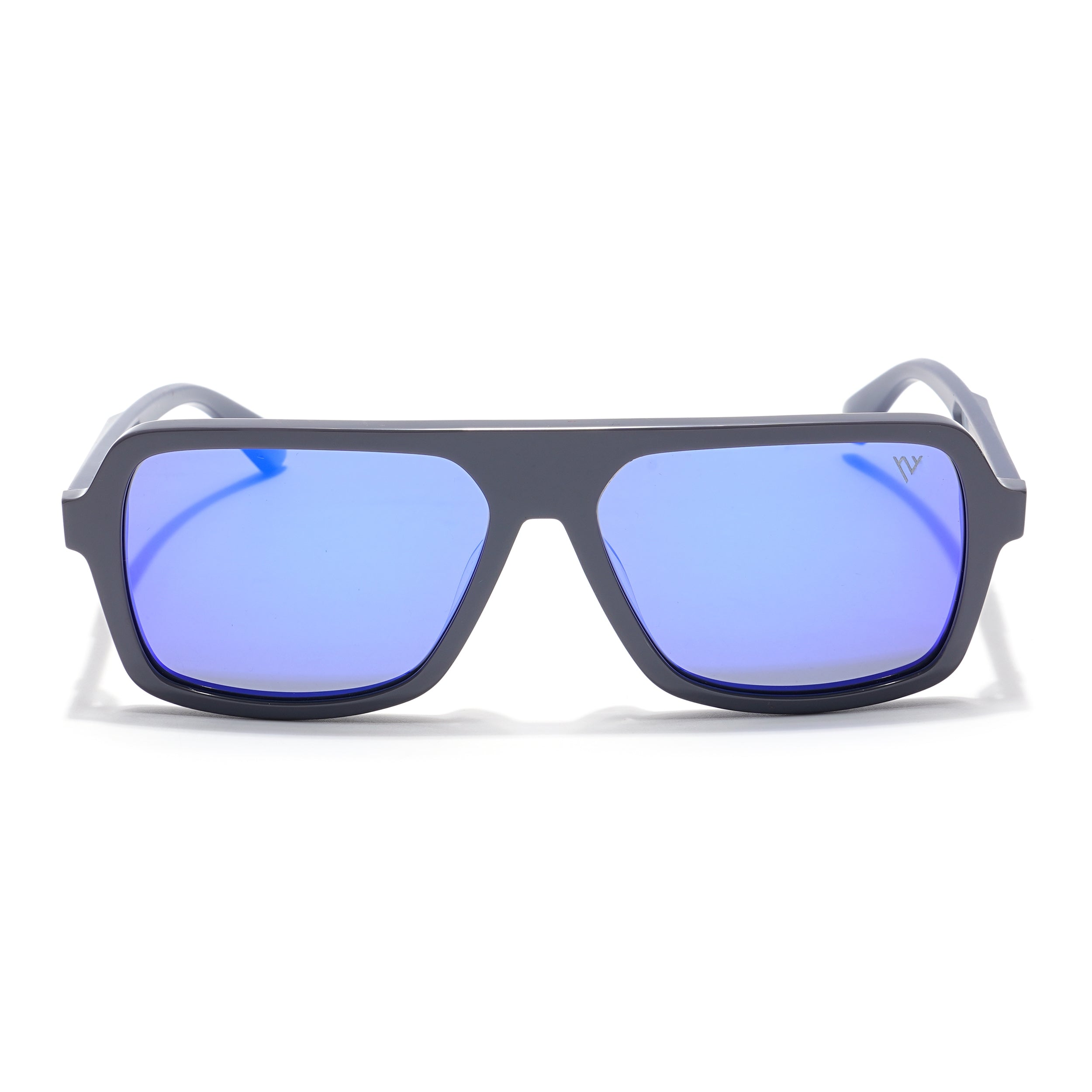 Voyage Select Square Sunglasses (Blue Lens | Grey Frame - SLPMG6205)