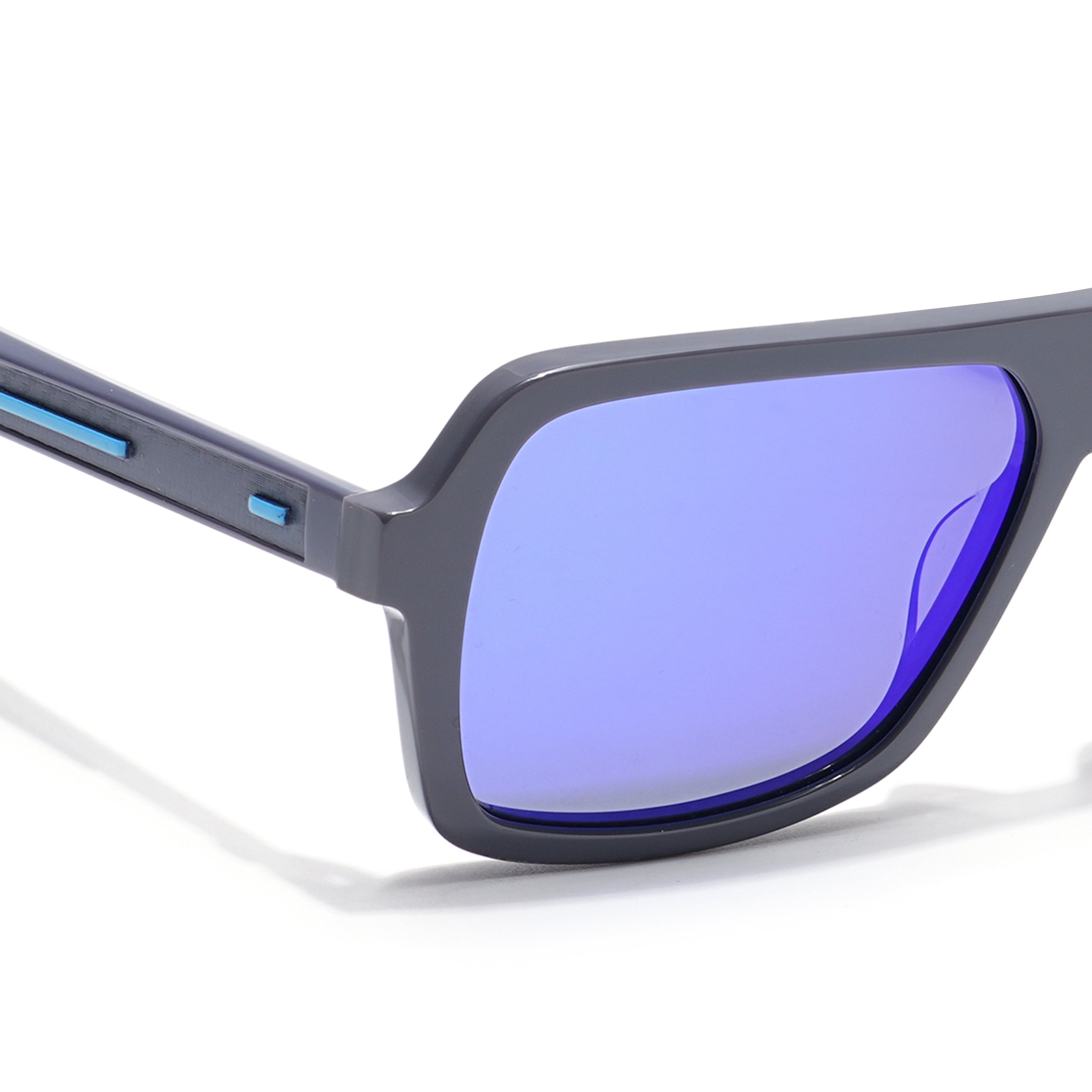 Voyage Select Square Sunglasses (Blue Lens | Grey Frame - SLPMG6205)